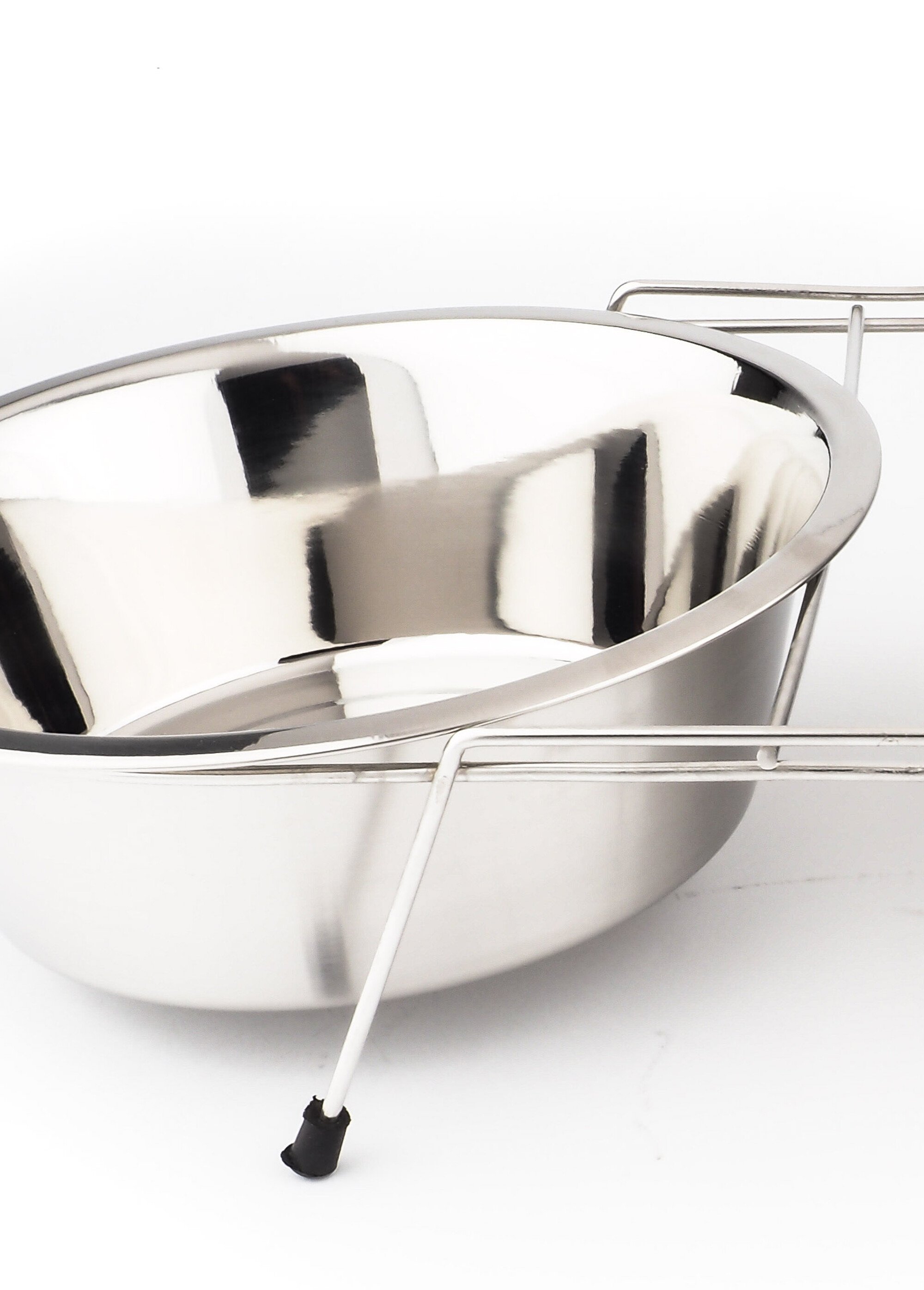Gamelle double inox avec support