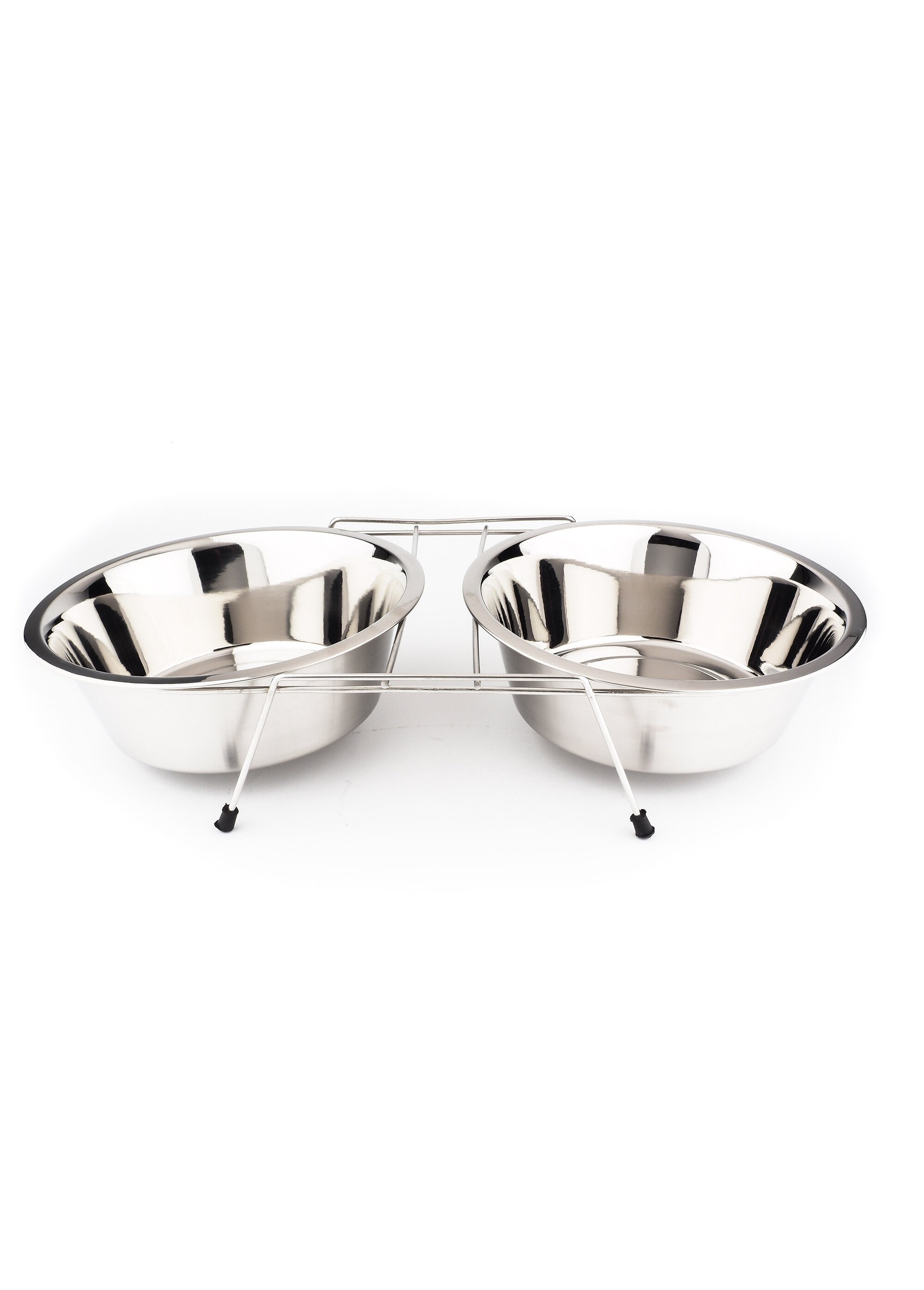 Gamelle double inox avec support