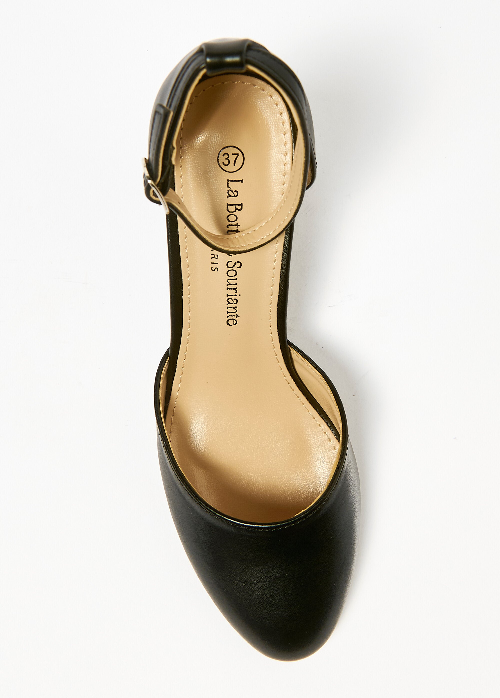 Escarpins bride cheville et talon haut Noir Afibel