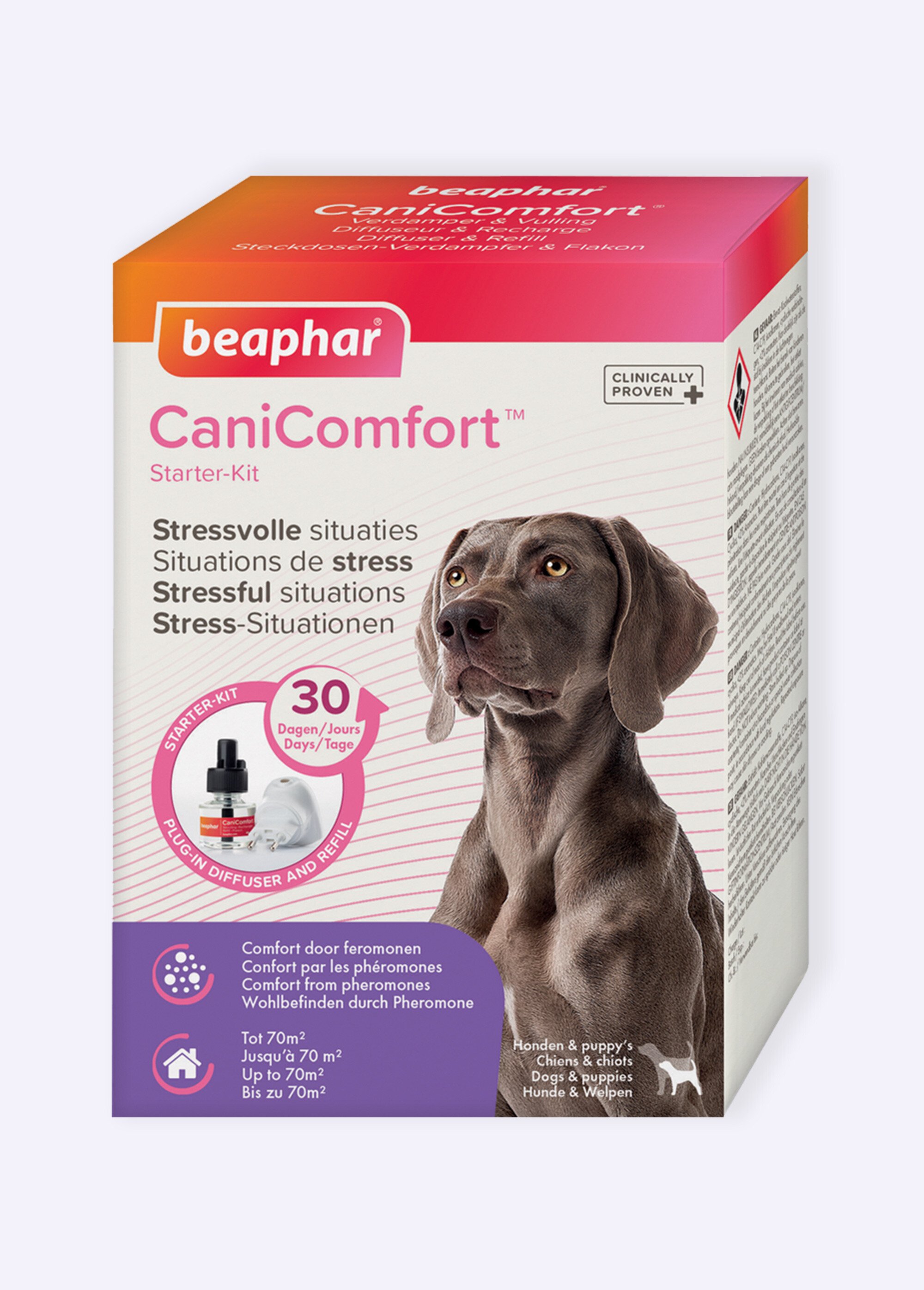 Kit diffuseur anti stress 30J chien/chiot BLANC BEA-17395 FA1