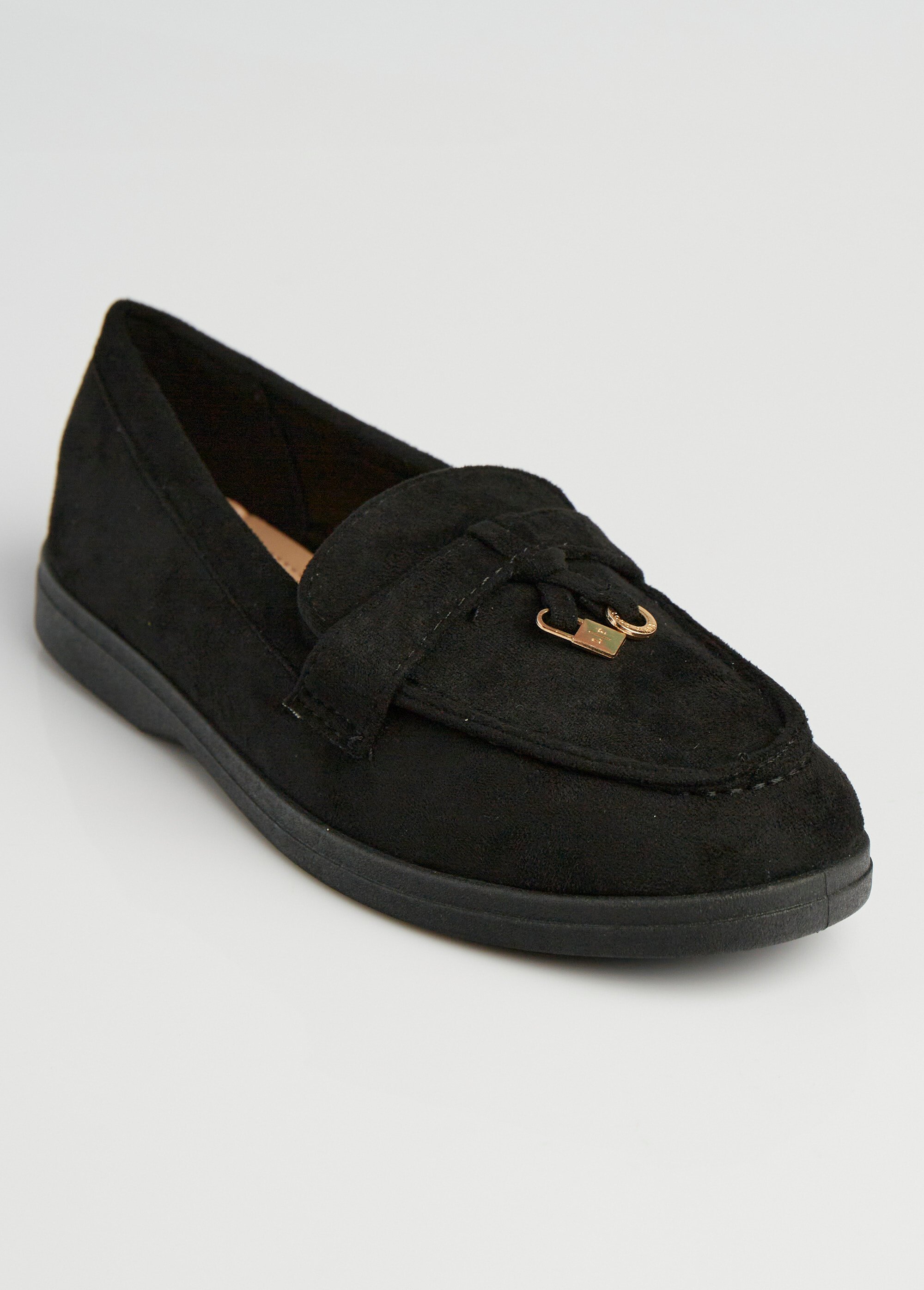 Mocassins style loafers aspect daim