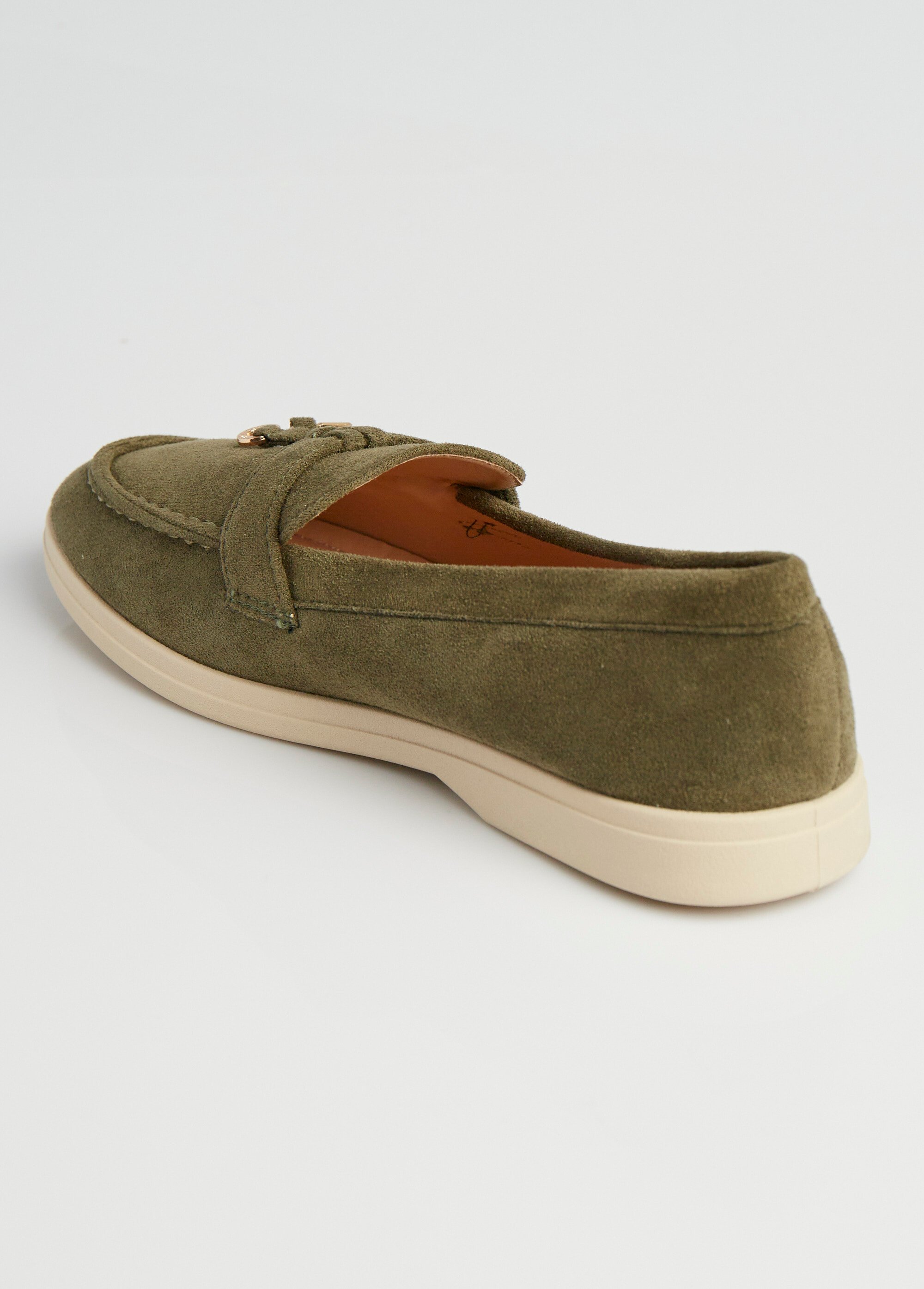 Mocassins style loafers aspect daim