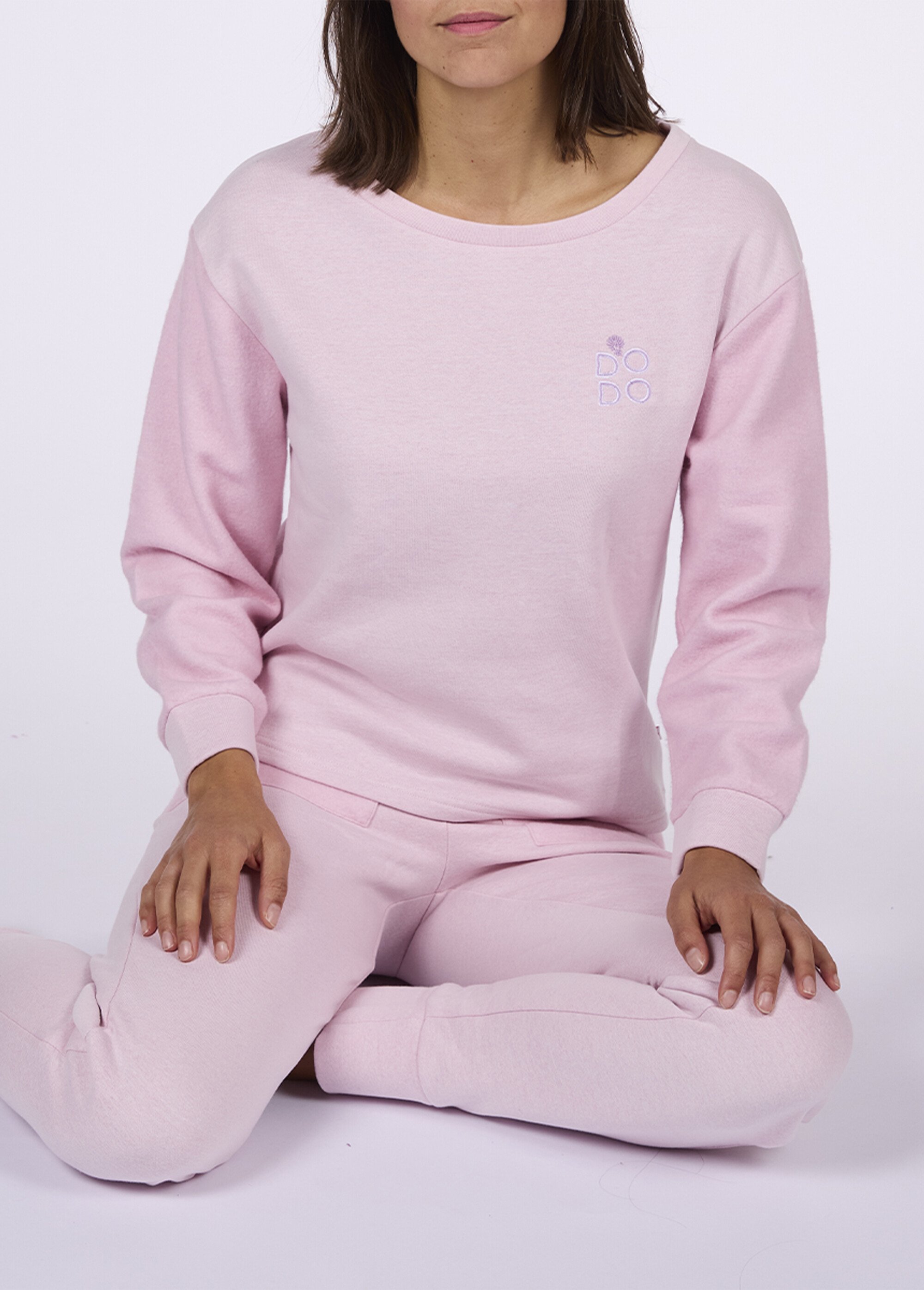 Pyjama long 2 pièces molletonné chaud Femme Rose CTMDF.CIRC.PYK2 MV1