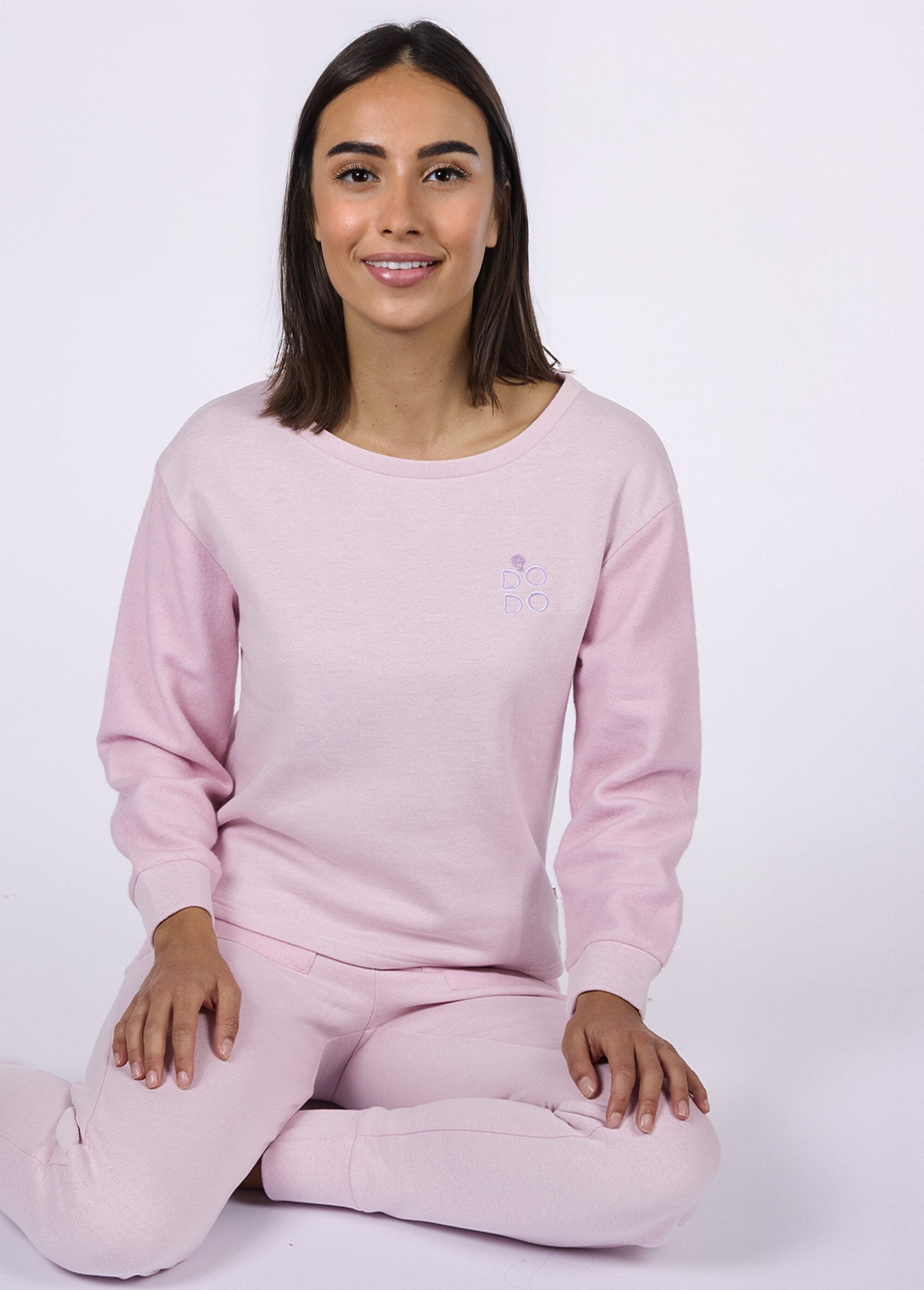 Pyjama long 2 pièces molletonné chaud Femme Rose CTMDF.CIRC.PYK2 MV1