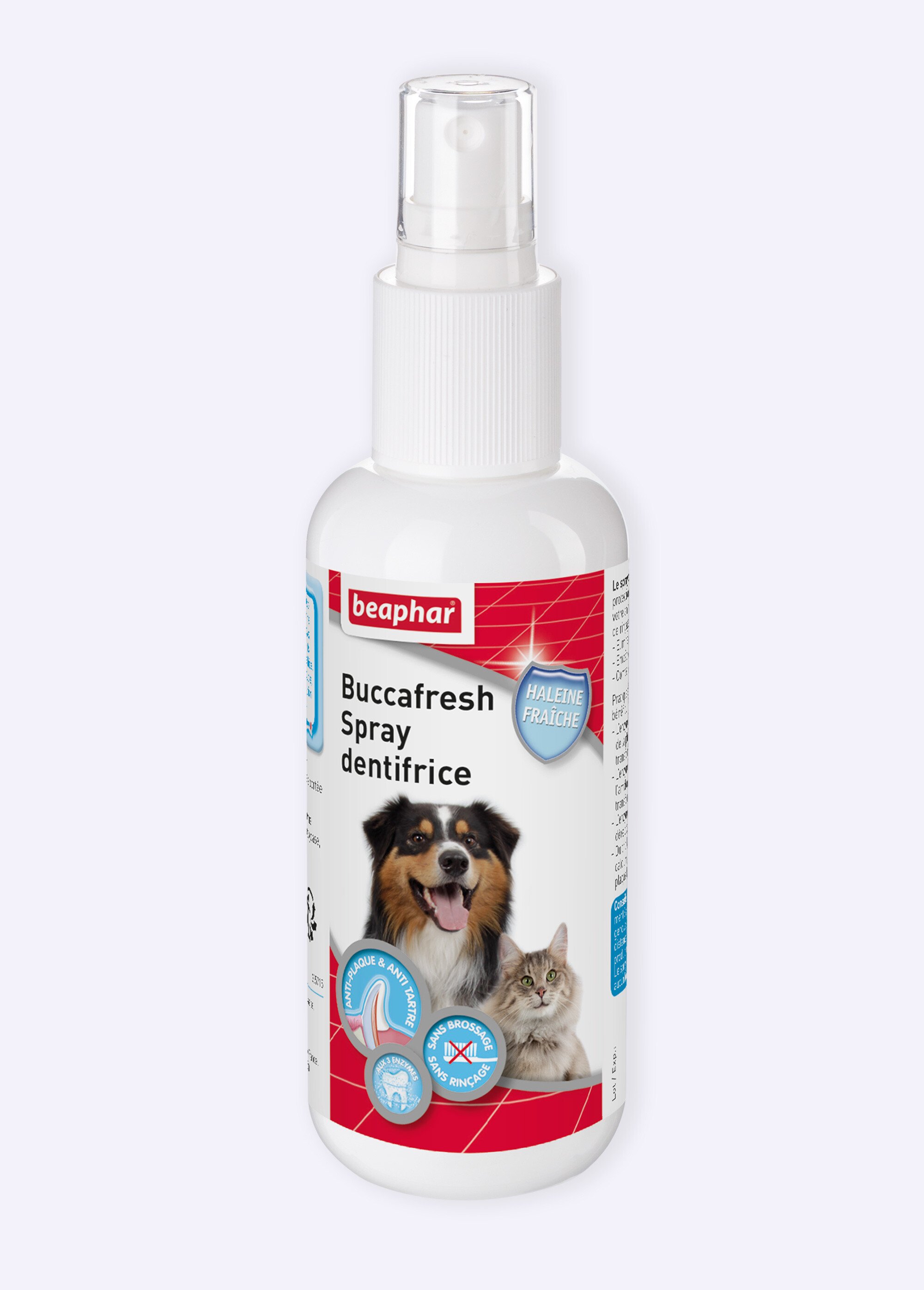 Spray dentifrice sans rinçage chien/chat BLANC BEA-15501 FA1