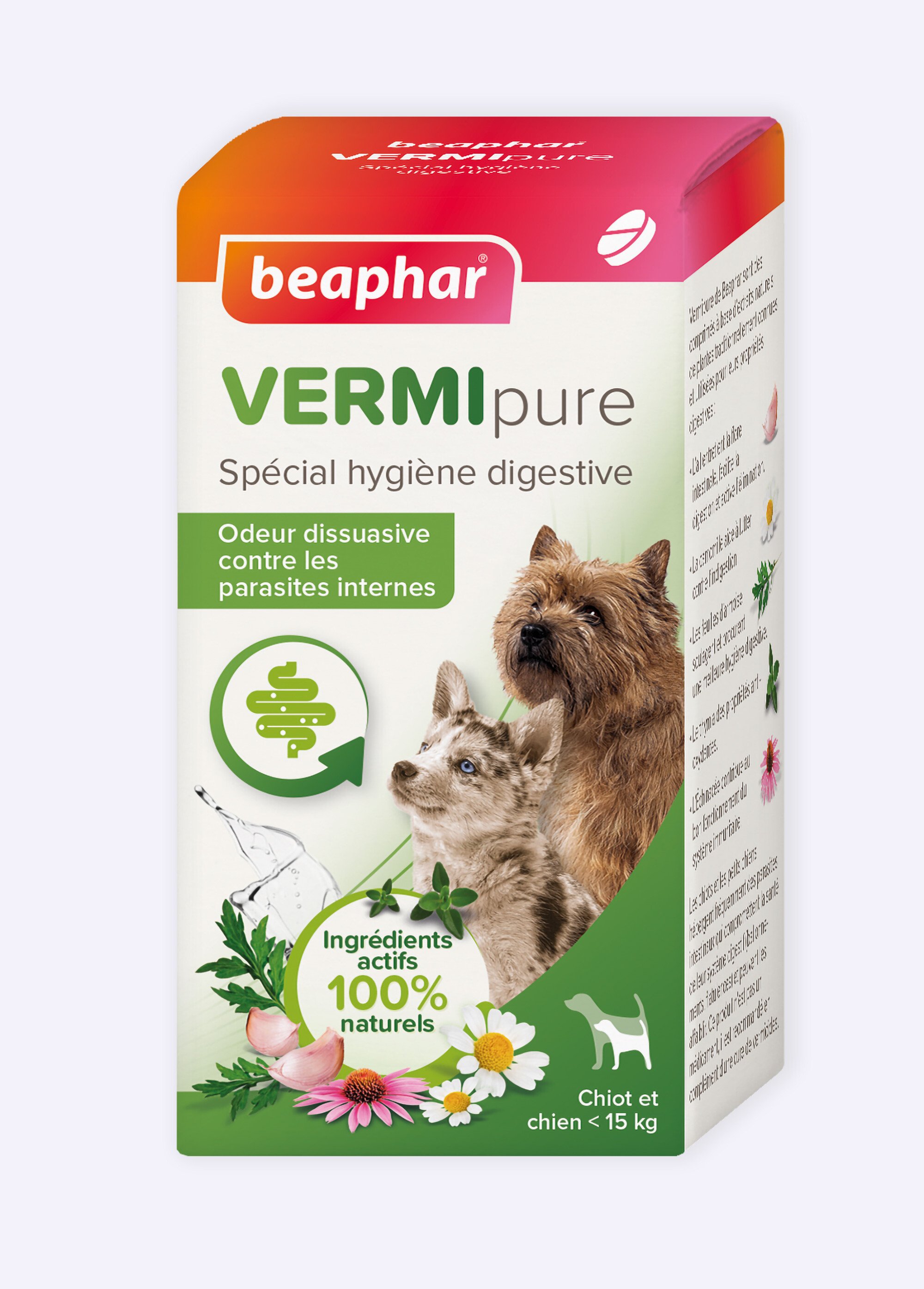 Vermifuge comprimés, chien/chiot <15kg BLANC BEA-15807 FA1