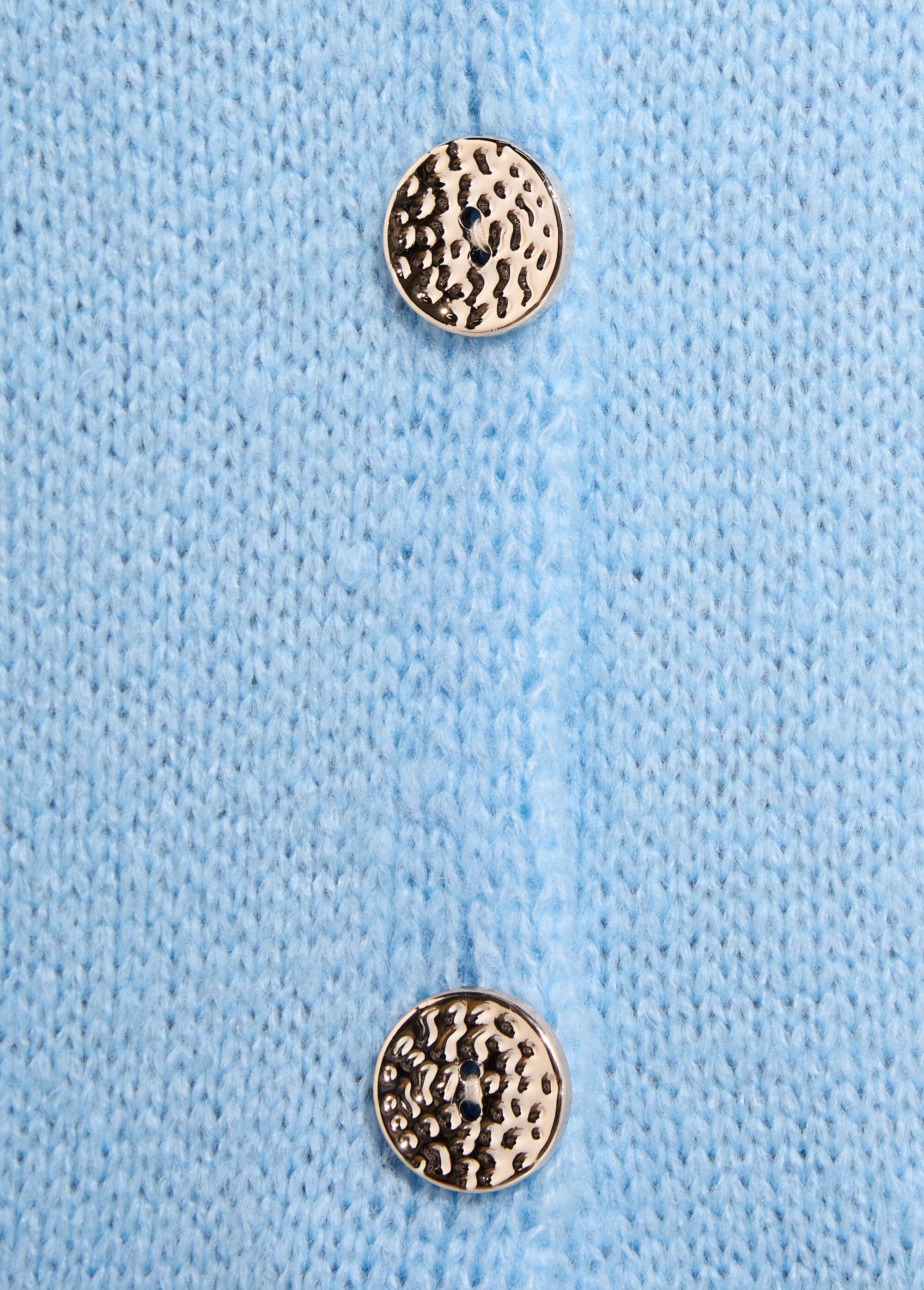 Gilet manches courtes boutons métallisés