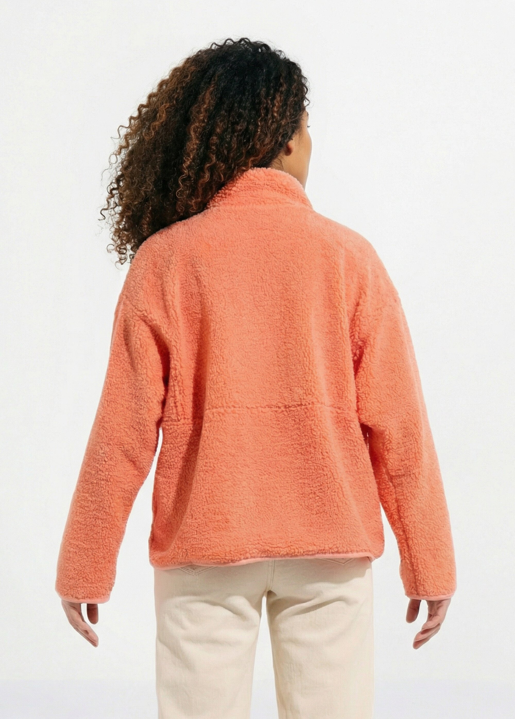 Gilet zippé chaud polaire, col montant