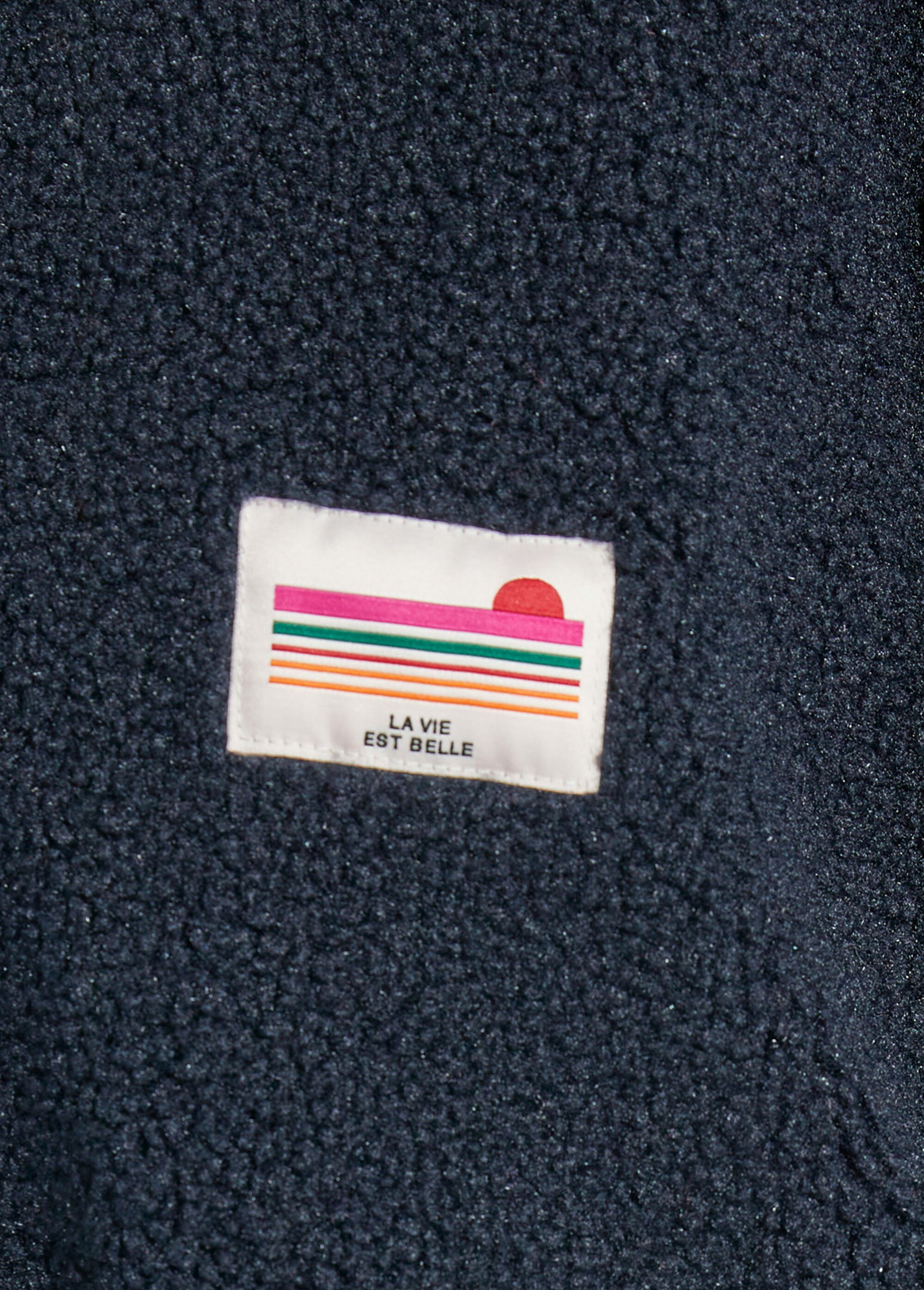 Gilet zippé chaud polaire, col montant Femme Bleu AMI-AM3133 DE2