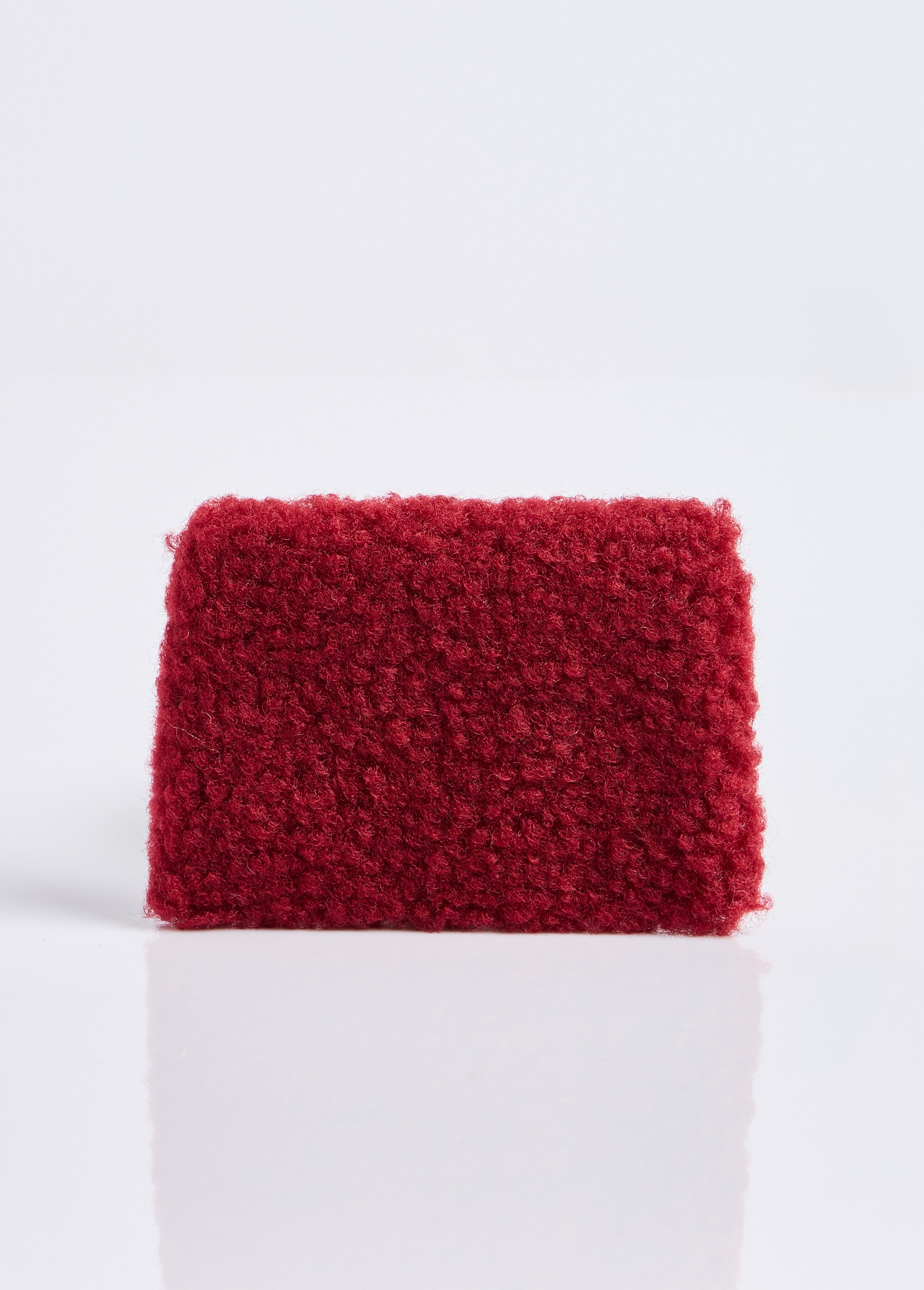 Pochette porte monnaie, fourrure sherpa Femme Rouge MILLMPOCHETTEPO DO1