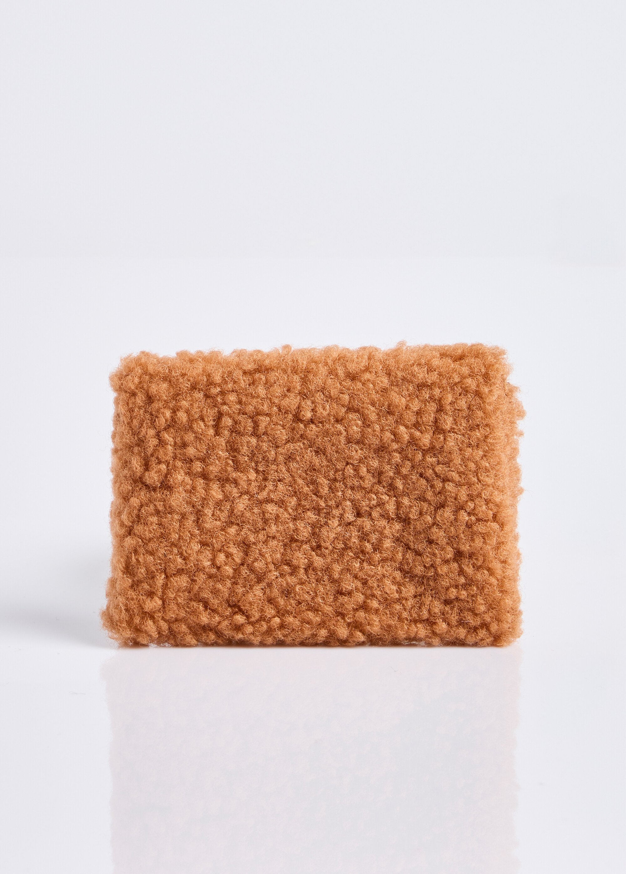 Pochette porte monnaie, fourrure sherpa Femme Marron MILLMPOCHETTEPO DO1