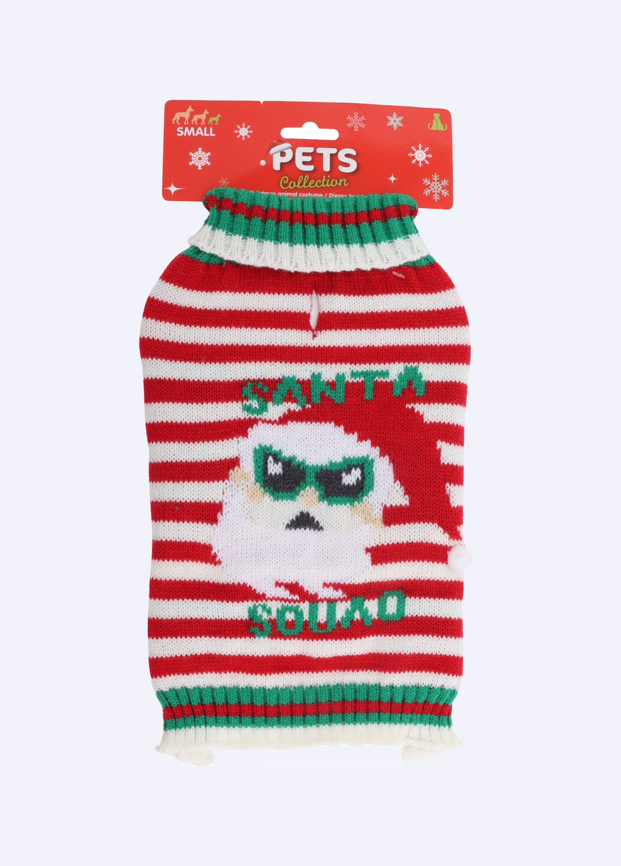 Pull de Noël en maille pour petit chien PERE NOEL KP-491802850 FA1