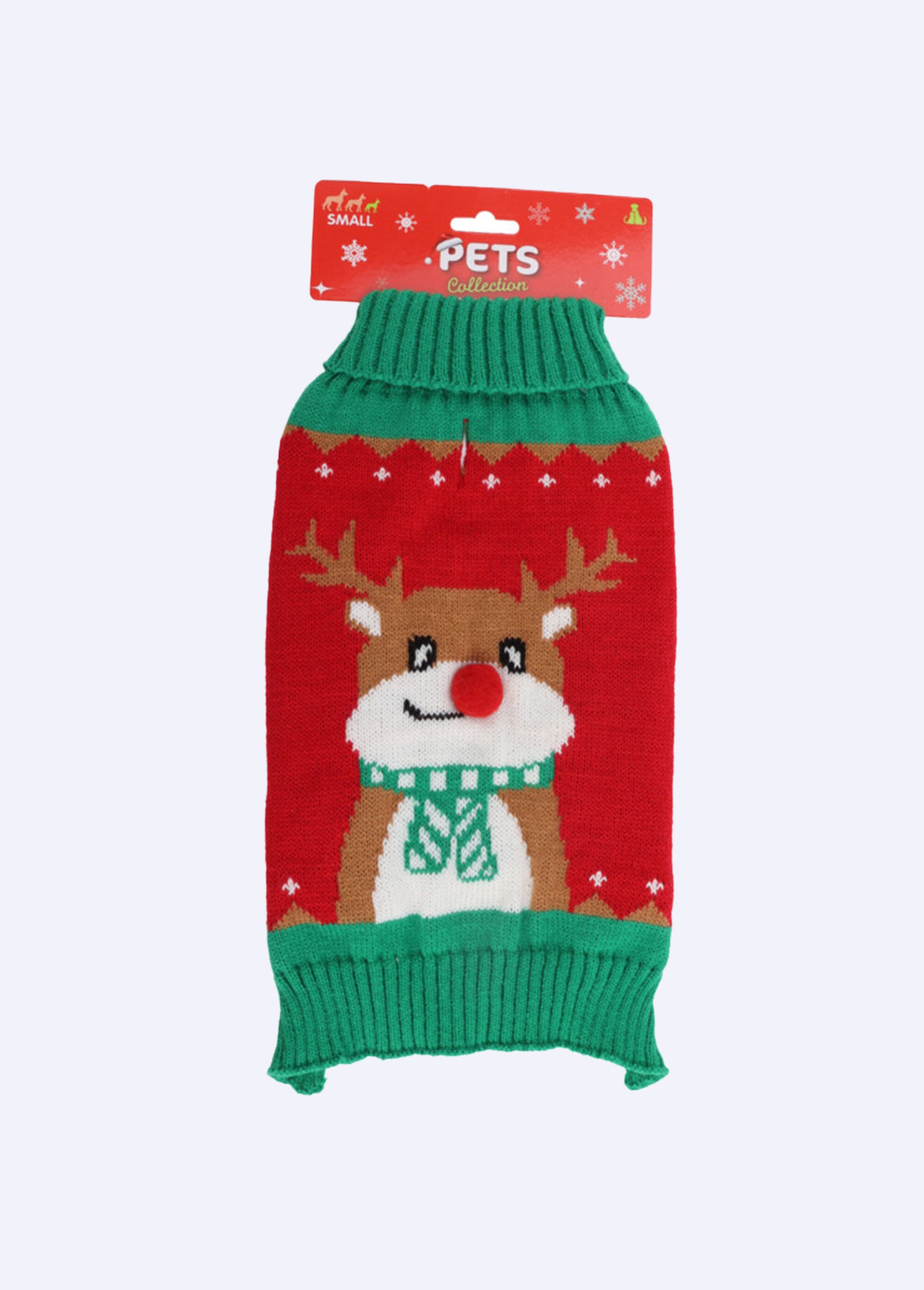 Pull de Noël en maille pour petit chien RENNE KP-491802850 FA1