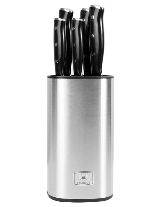 Bloc 5 couteaux de cuisine Gleam Noir 9171200 DR1