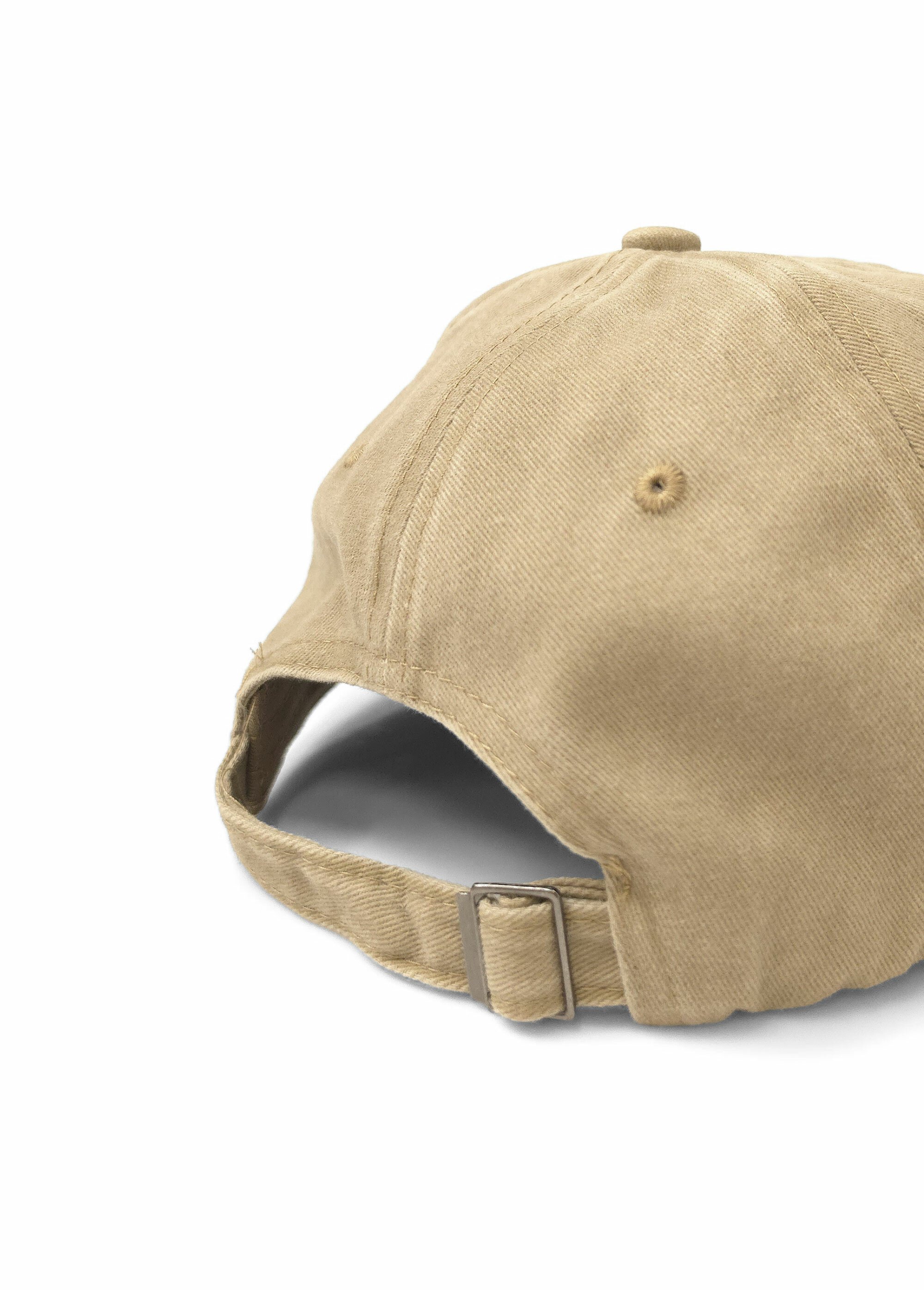 Casquette en pur coton, effet blanchi Homme Beige NES180MC1912 DO1