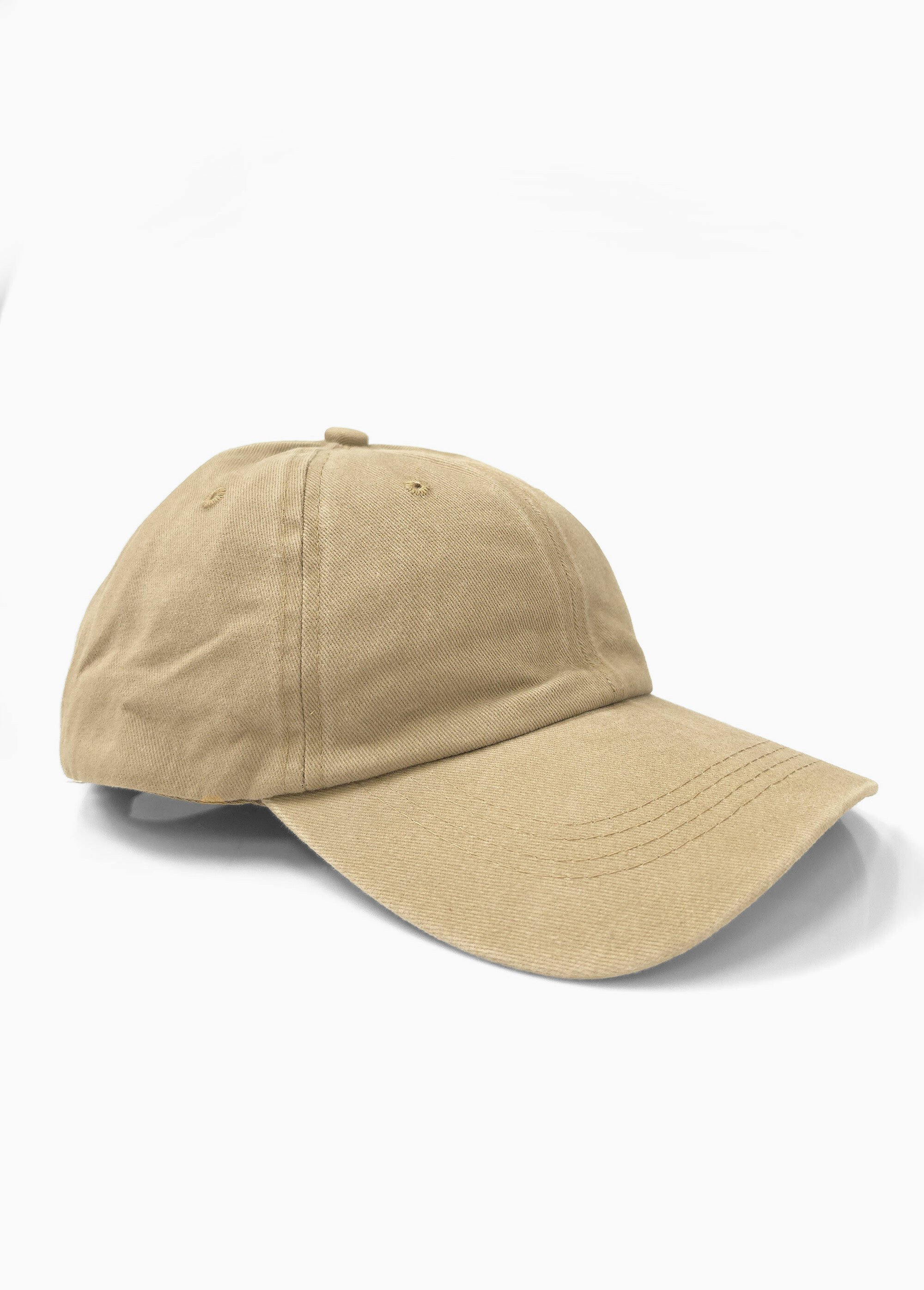 Casquette en pur coton, effet blanchi