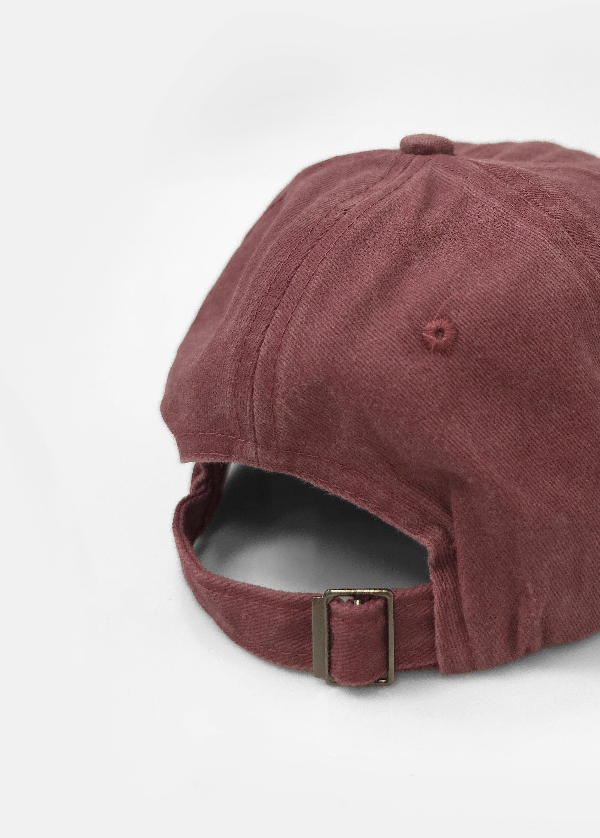 Casquette en pur coton, effet blanchi Homme Rouge NES180MC1912 DO1