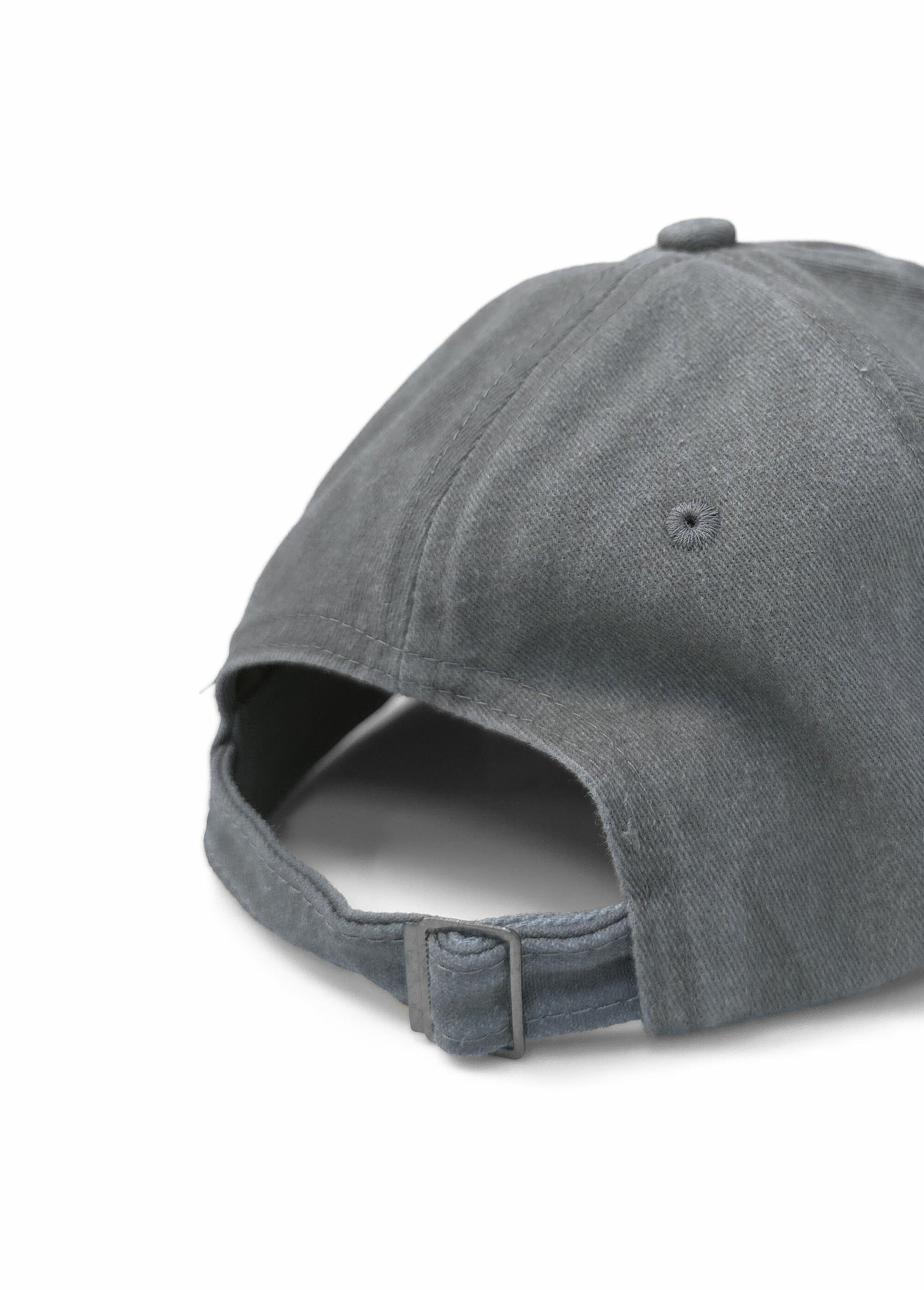 Casquette en pur coton, effet blanchi Homme Gris NES180MC1912 DO1