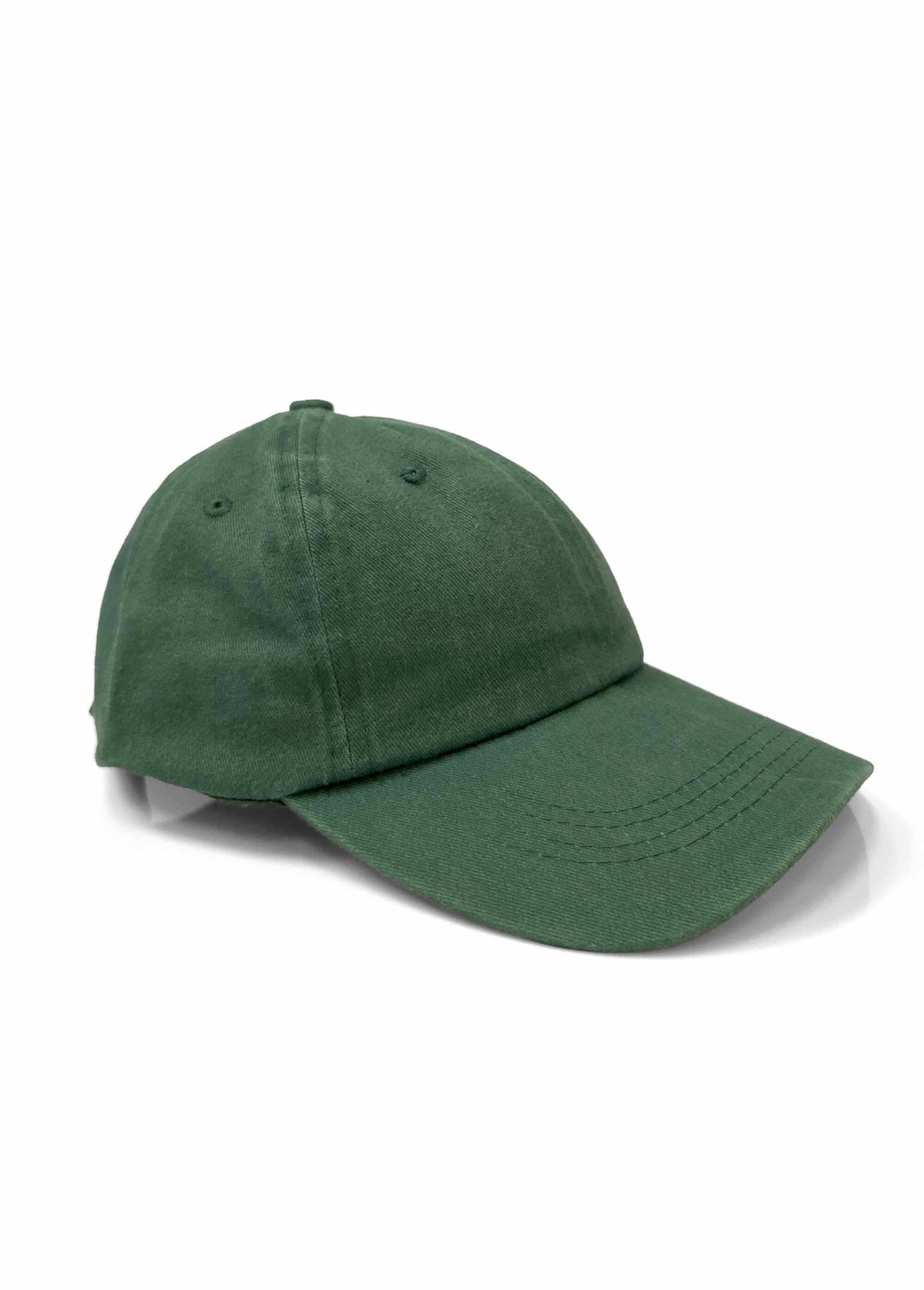 Casquette en pur coton, effet blanchi Homme Vert NES180MC1912 FA1