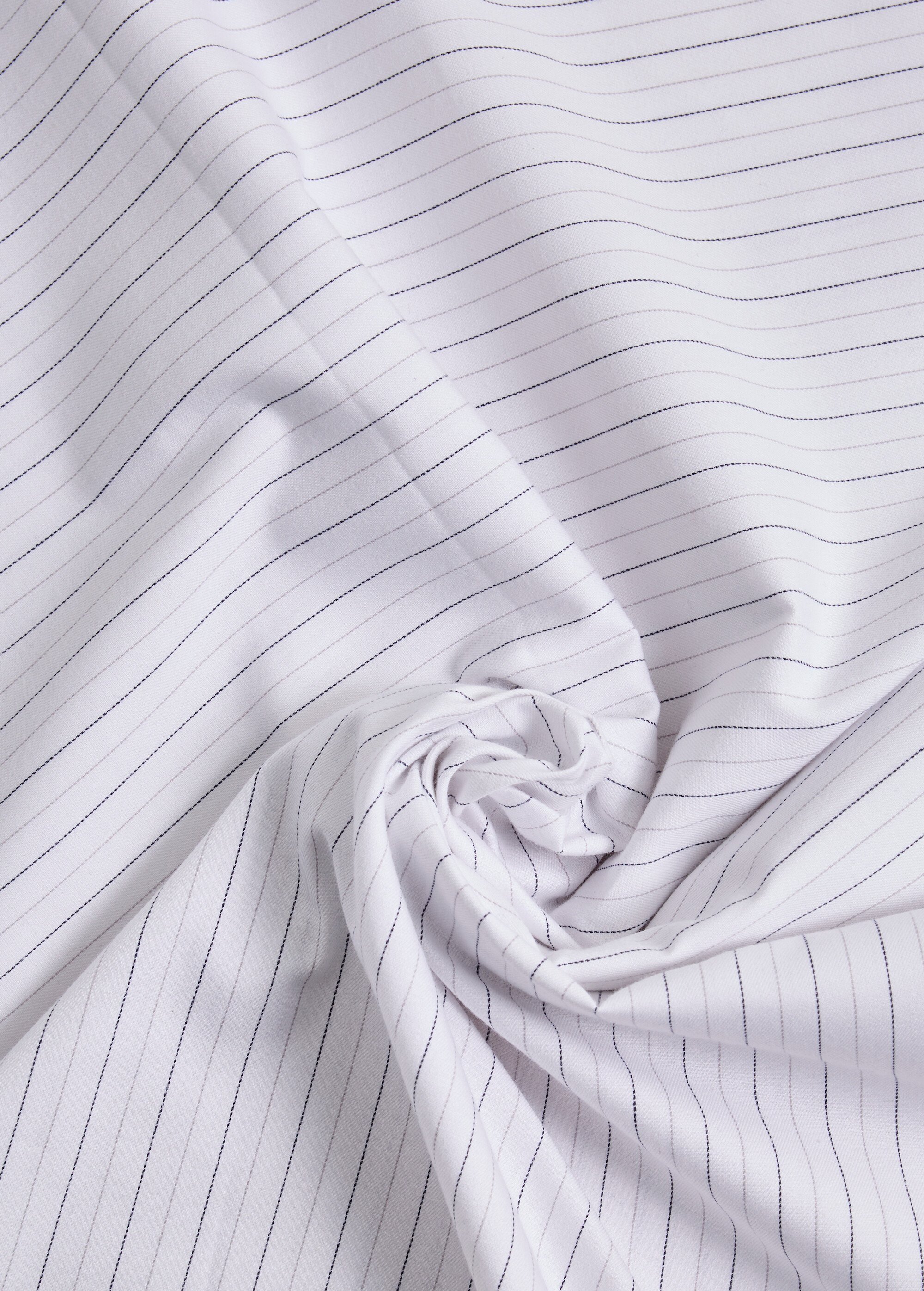 Coupon tissu ameublement rayé 4B BLANC COT96829-8 FA1