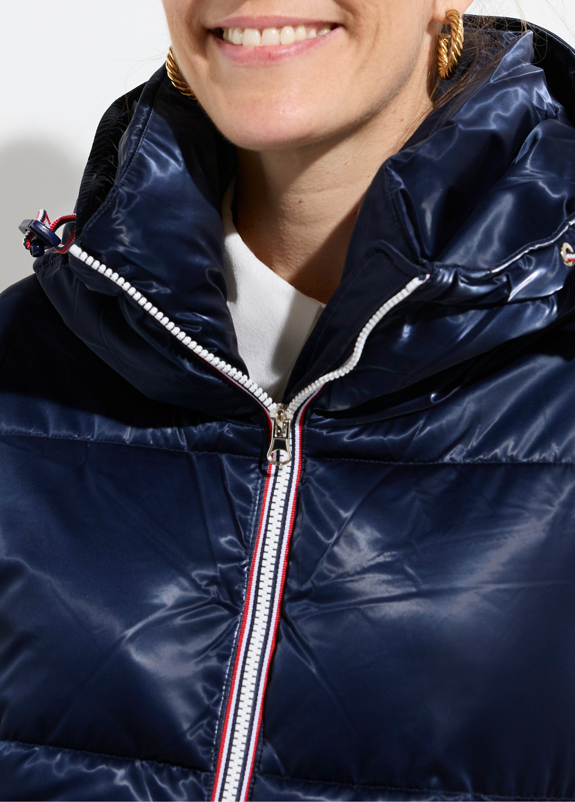 Doudoune courte déperlante irisée