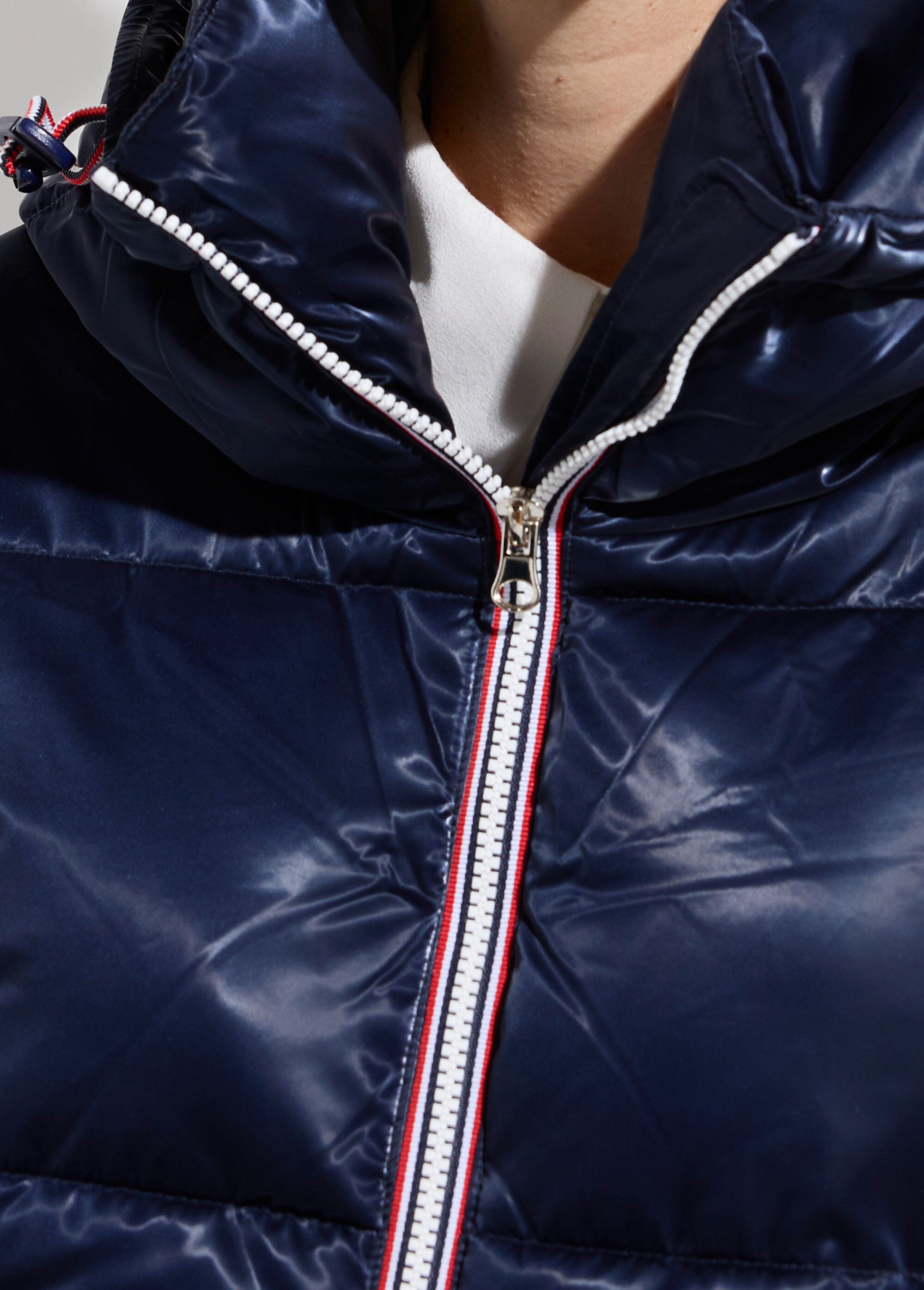 Doudoune courte déperlante irisée Femme Bleu LJ-23063 DE2