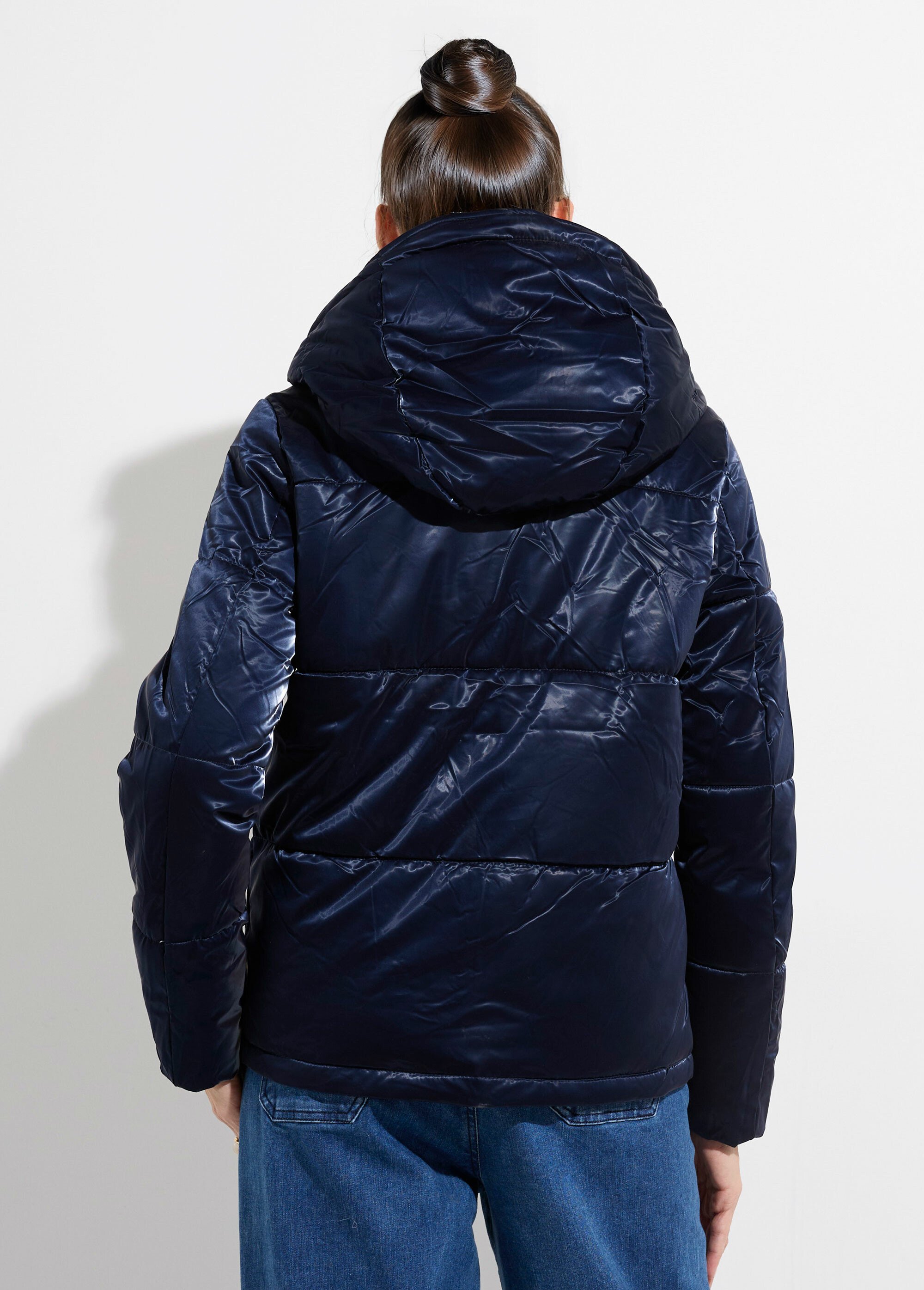 Doudoune courte déperlante irisée