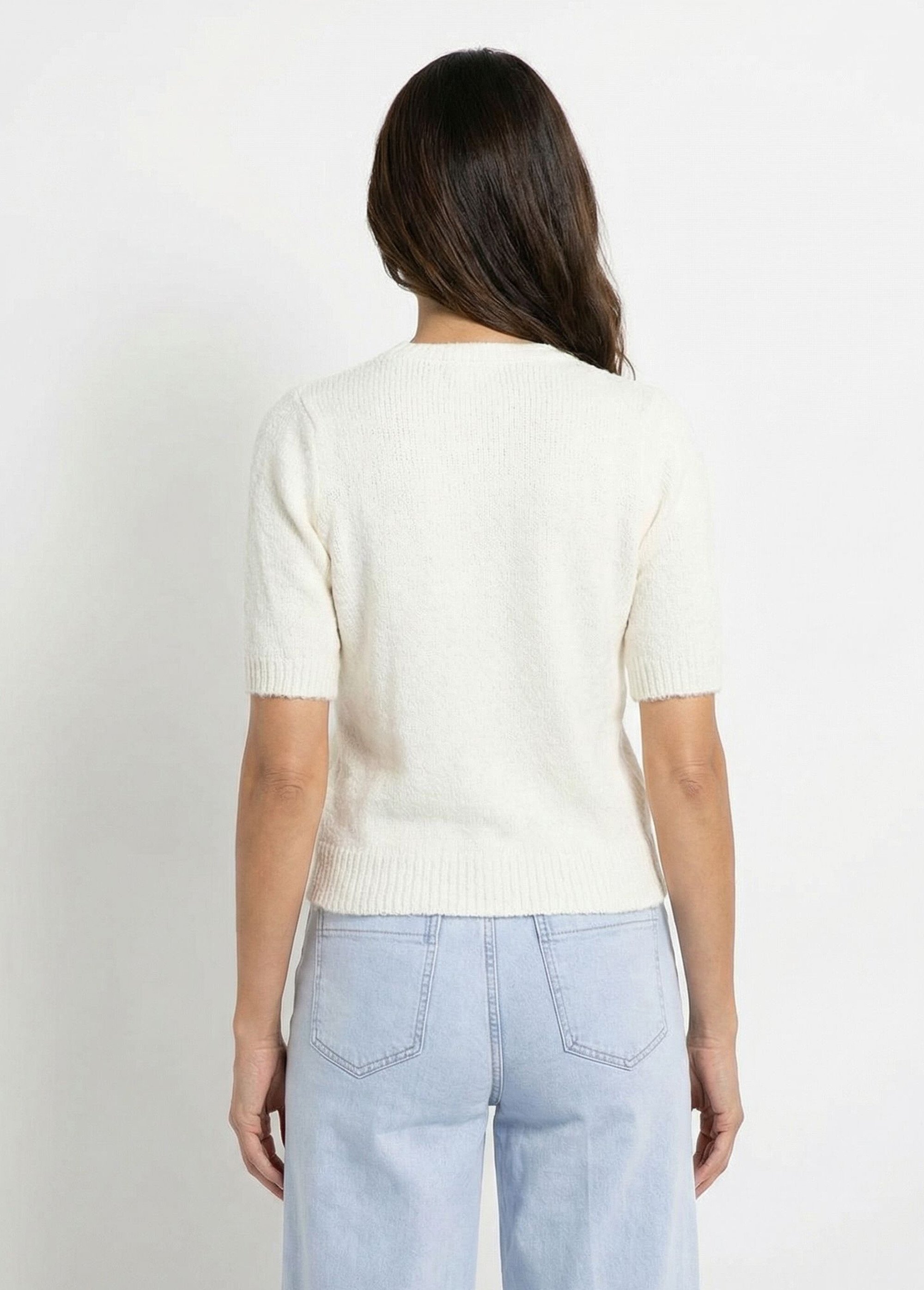 Gilet à manches courtes avec laine