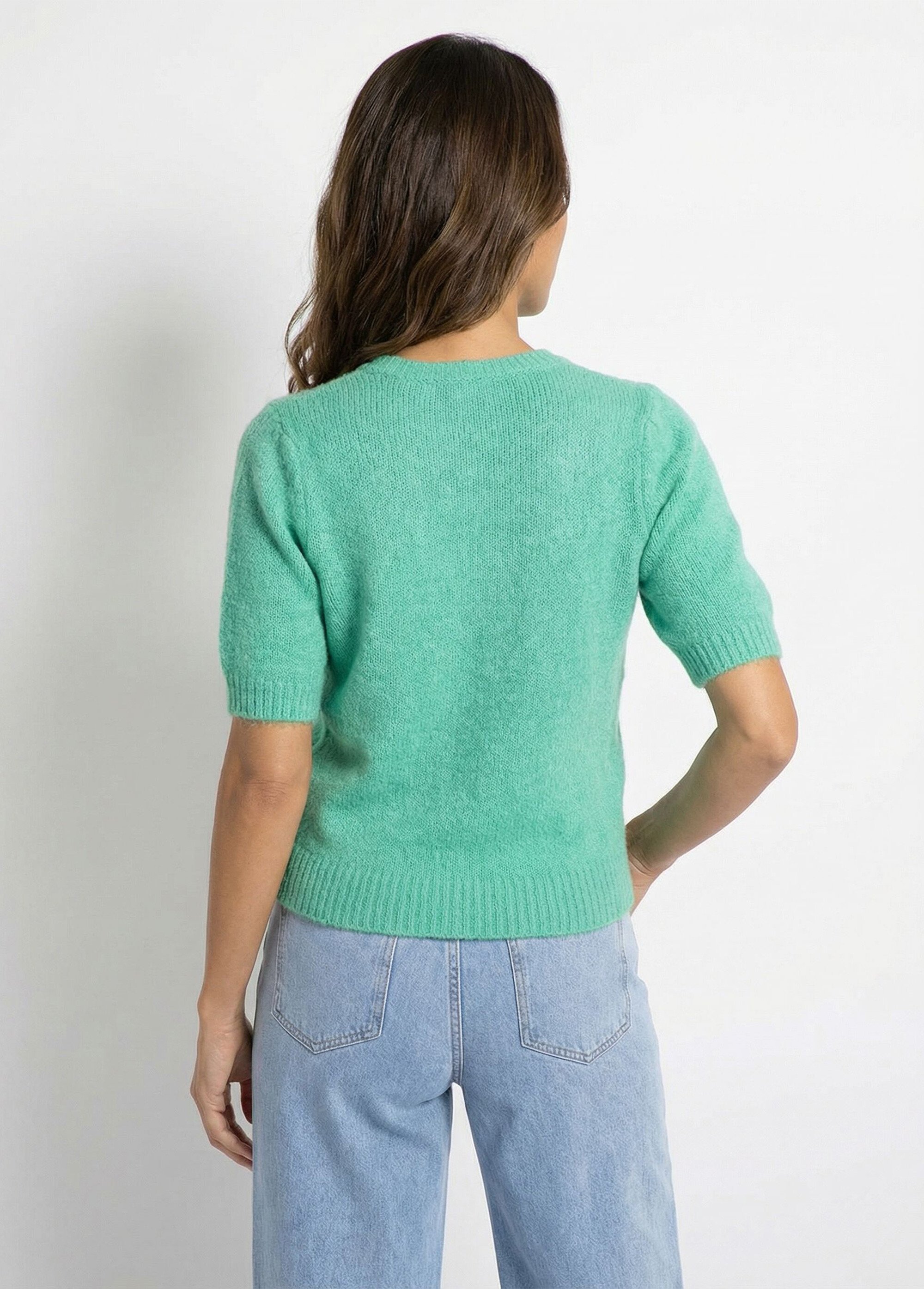 Gilet à manches courtes avec laine