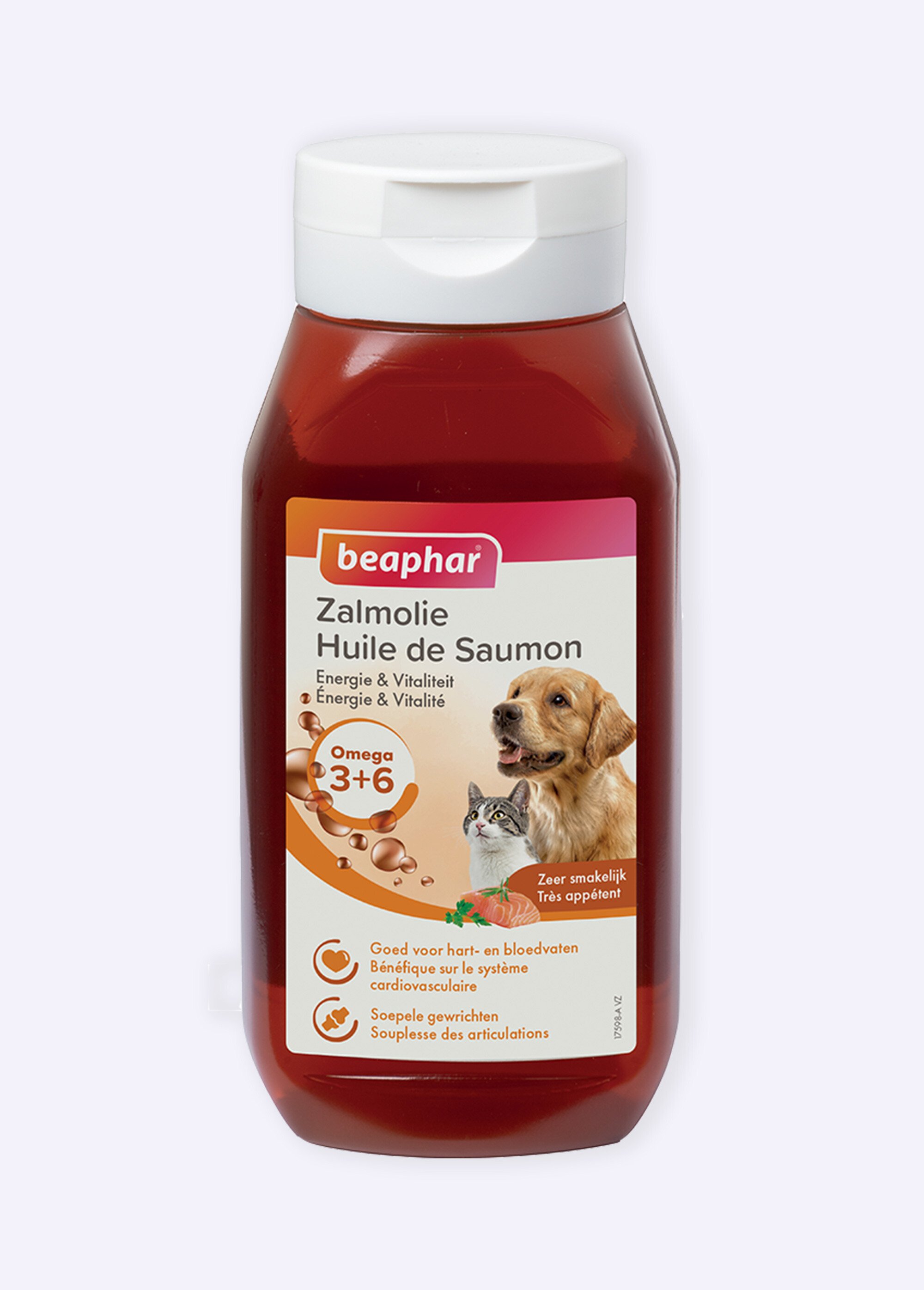 Huile de saumon & Omégas 3+6, chien/chat BLANC BEA-17598 FA1