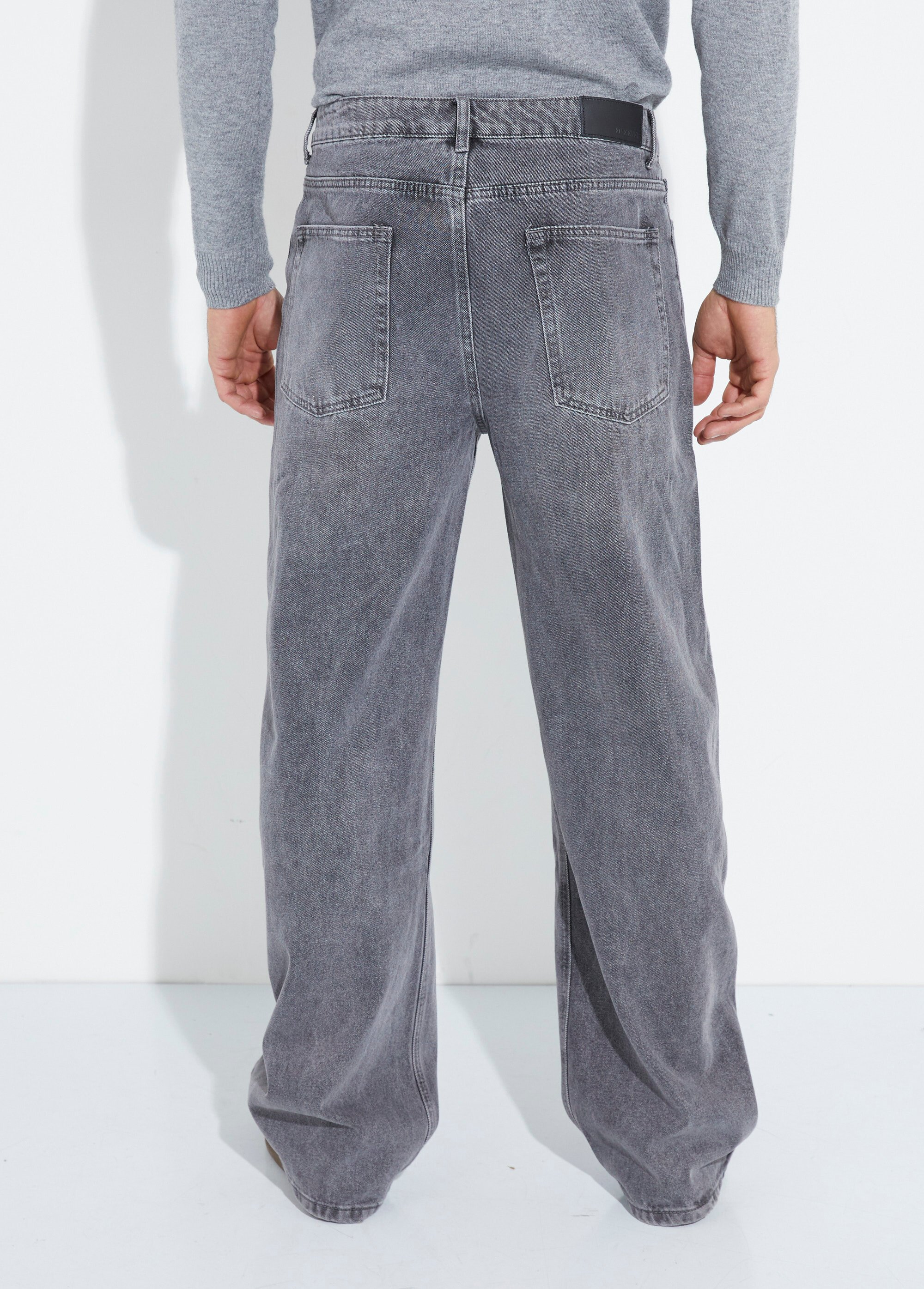 Jean denim coupe large style baggy