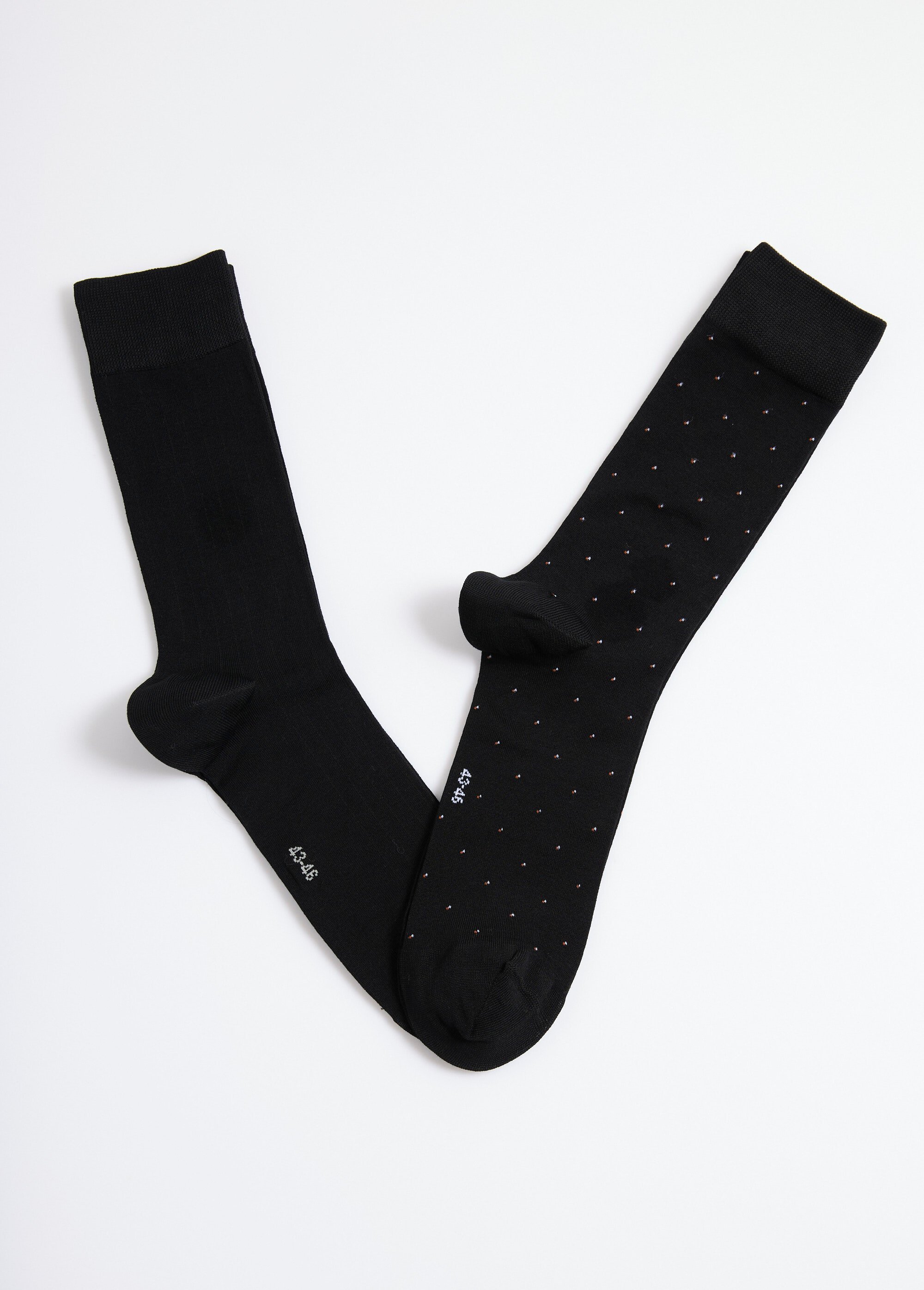 Lot de 2 Chaussettes pois et côtes