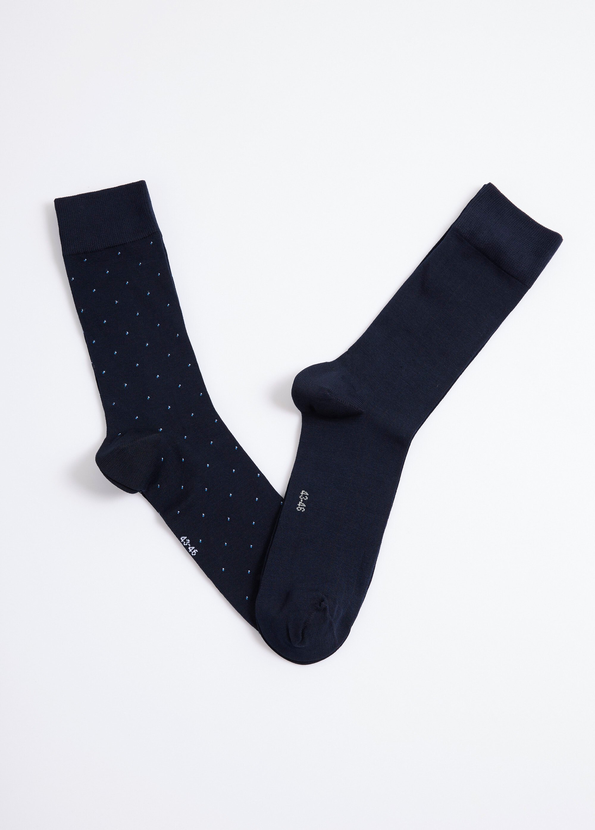 Lot de 2 Chaussettes pois et côtes