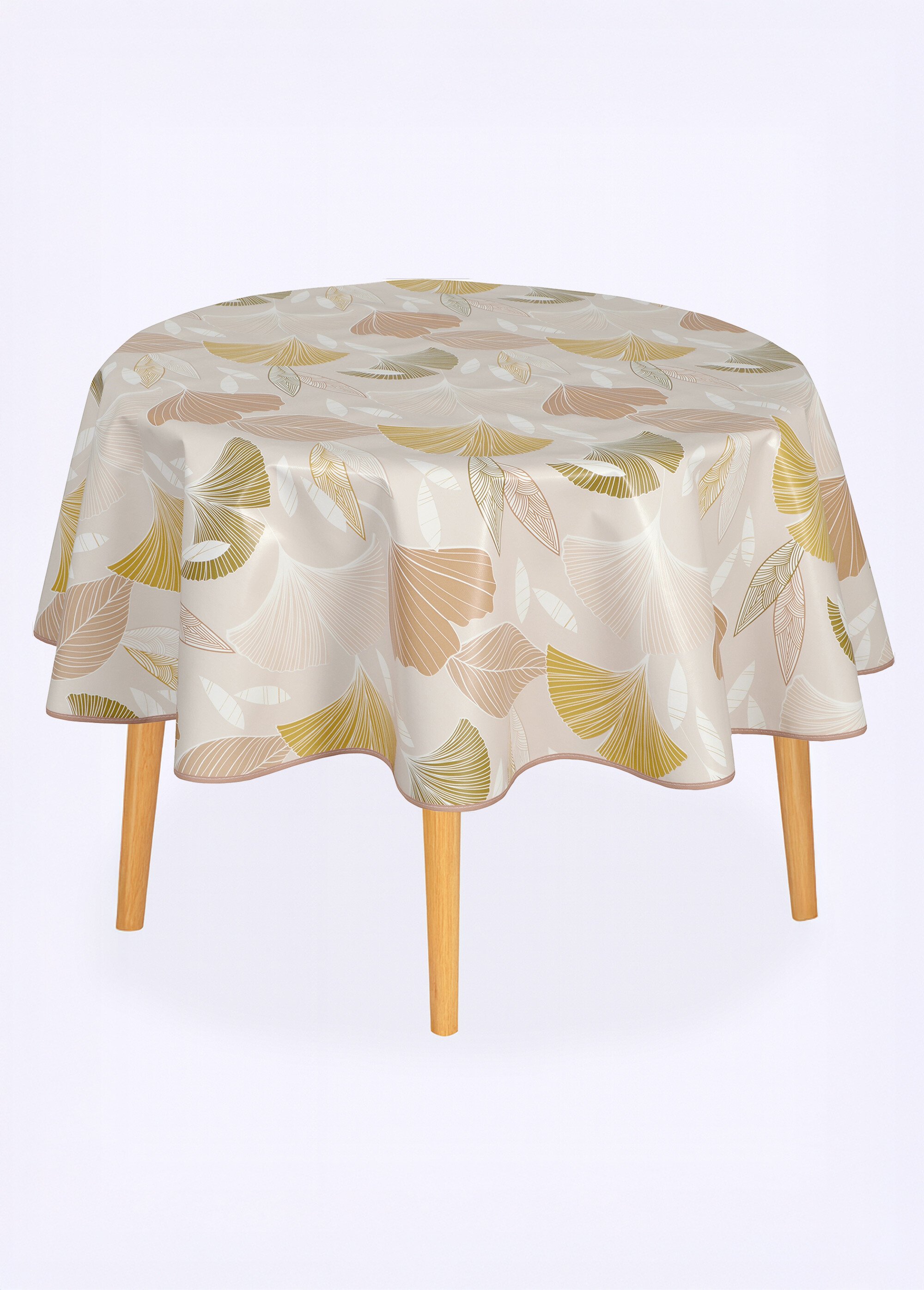 Nappe toile cirée Calitex imprimée Marron ROULE FA1