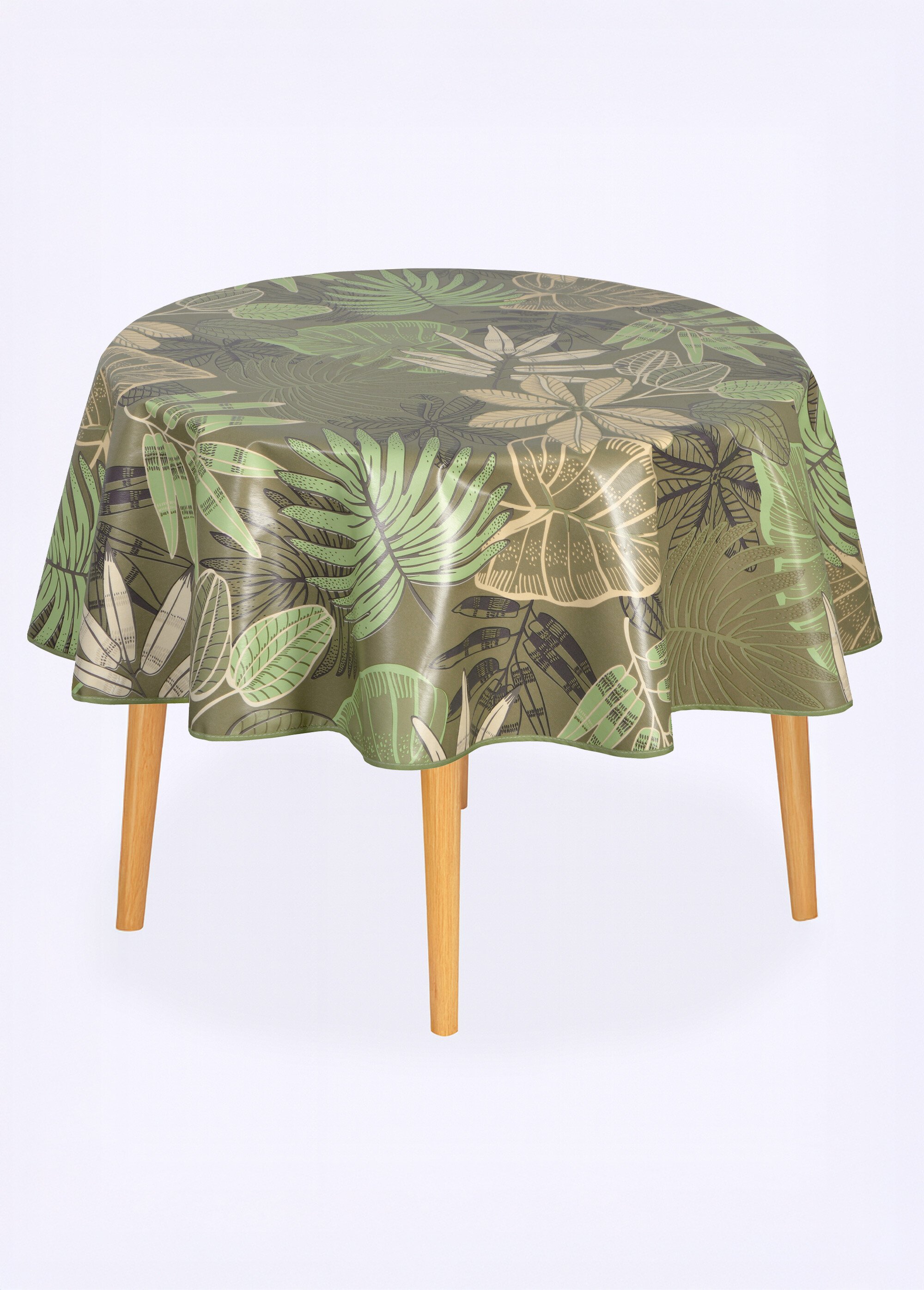 Nappe toile cirée Calitex imprimée Vert ROULE FA1