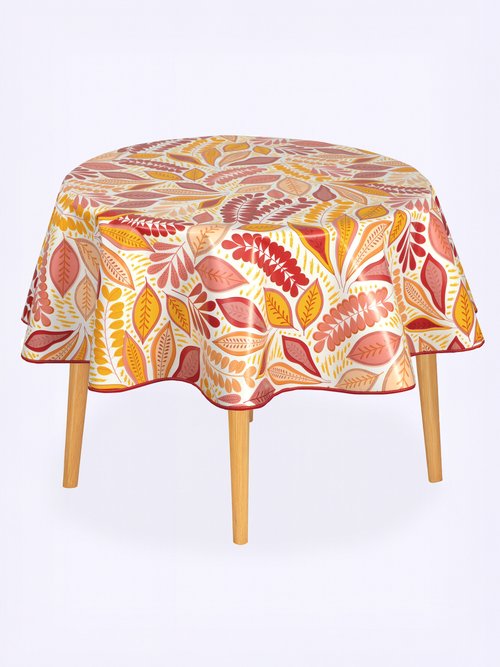 Nappe toile cirée Calitex imprimée Rouge ROULE FA1