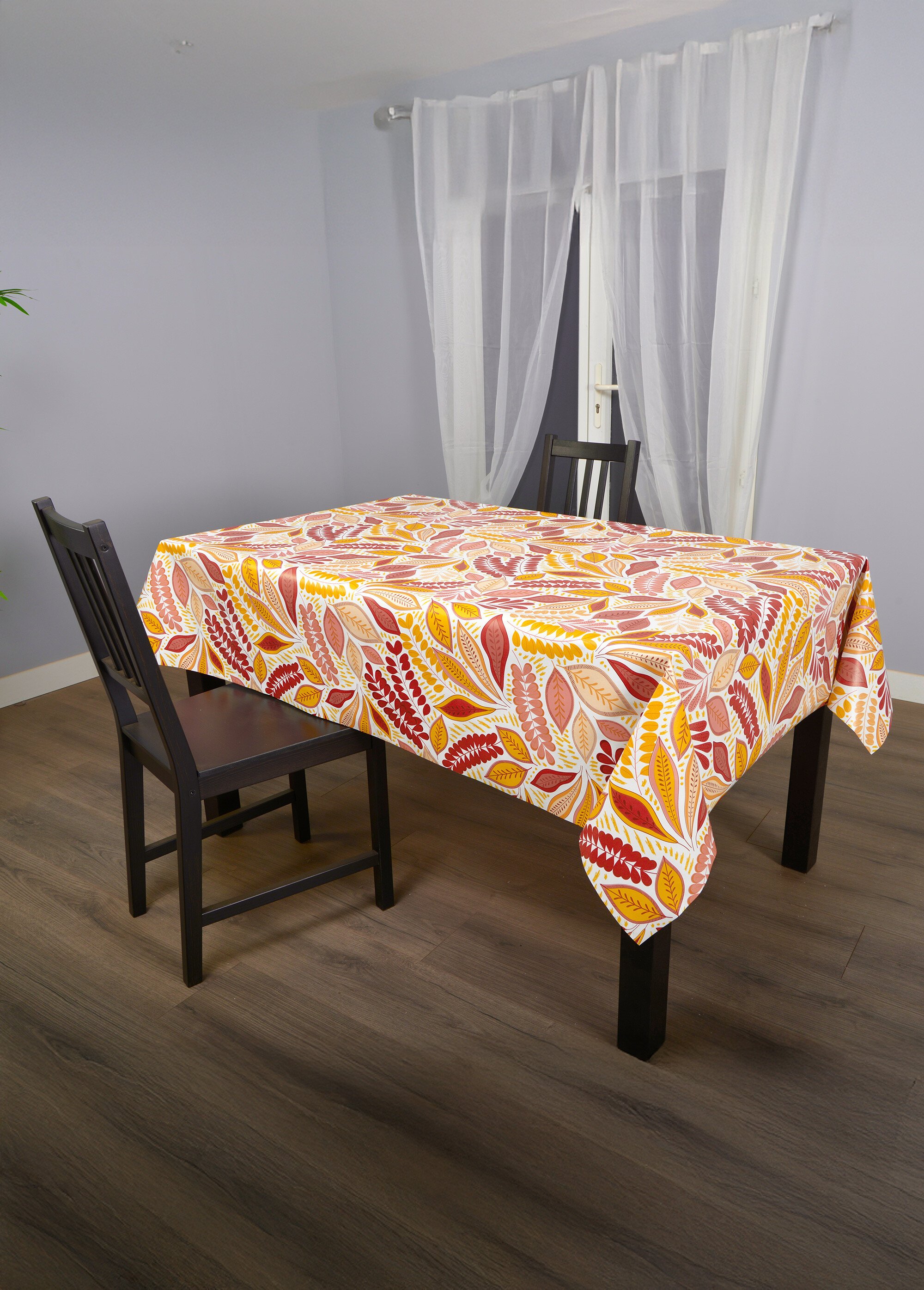 Nappe toile cirée Calitex imprimée Rouge ROULE SI1