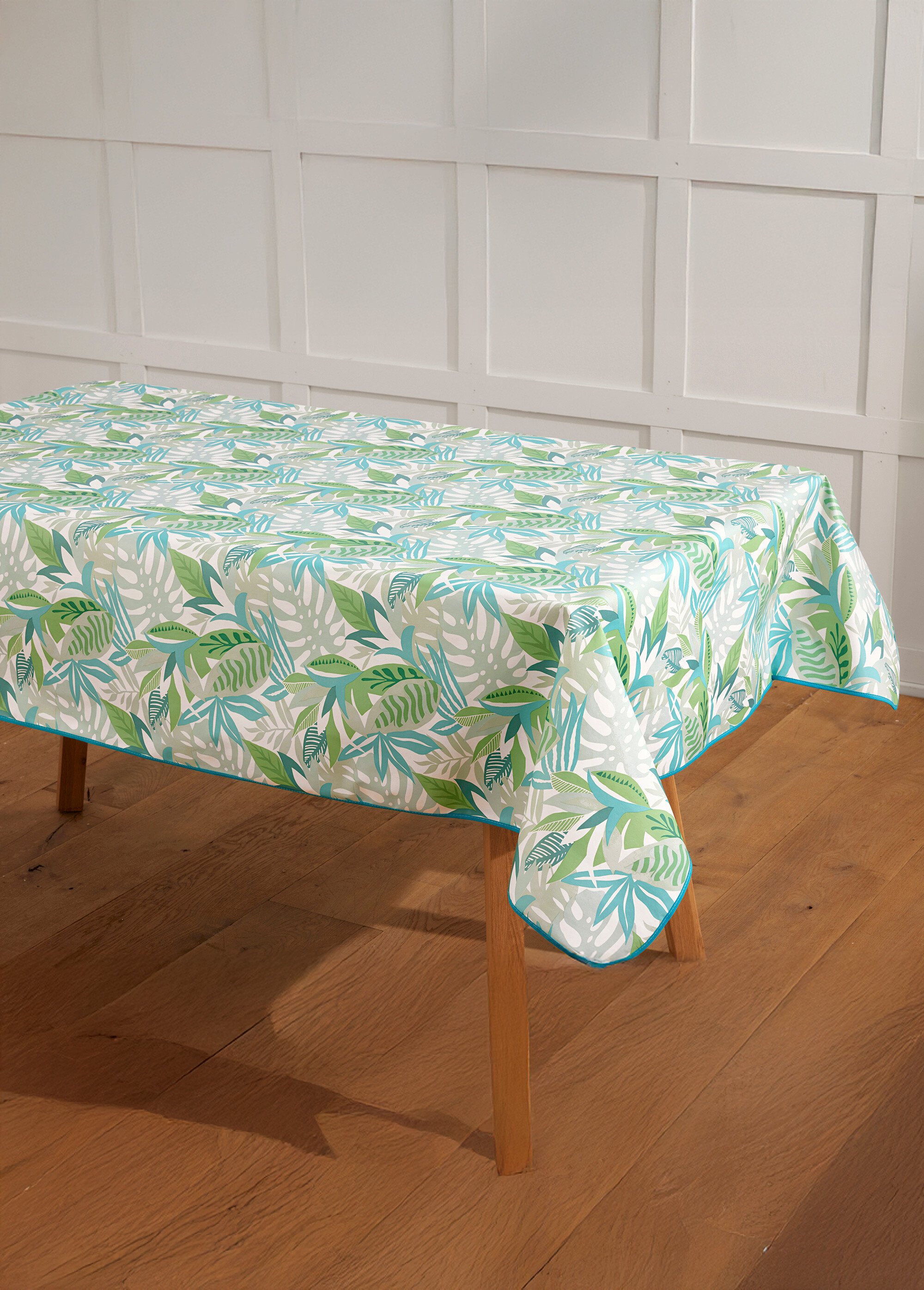Nappe toile cirée Calitex imprimée Bleu ROULE FA1