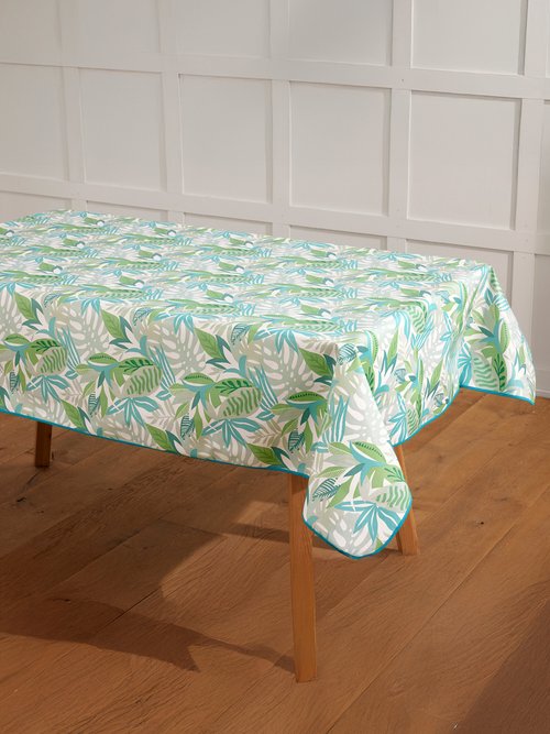 Nappe toile cirée Calitex imprimée Bleu ROULE FA1