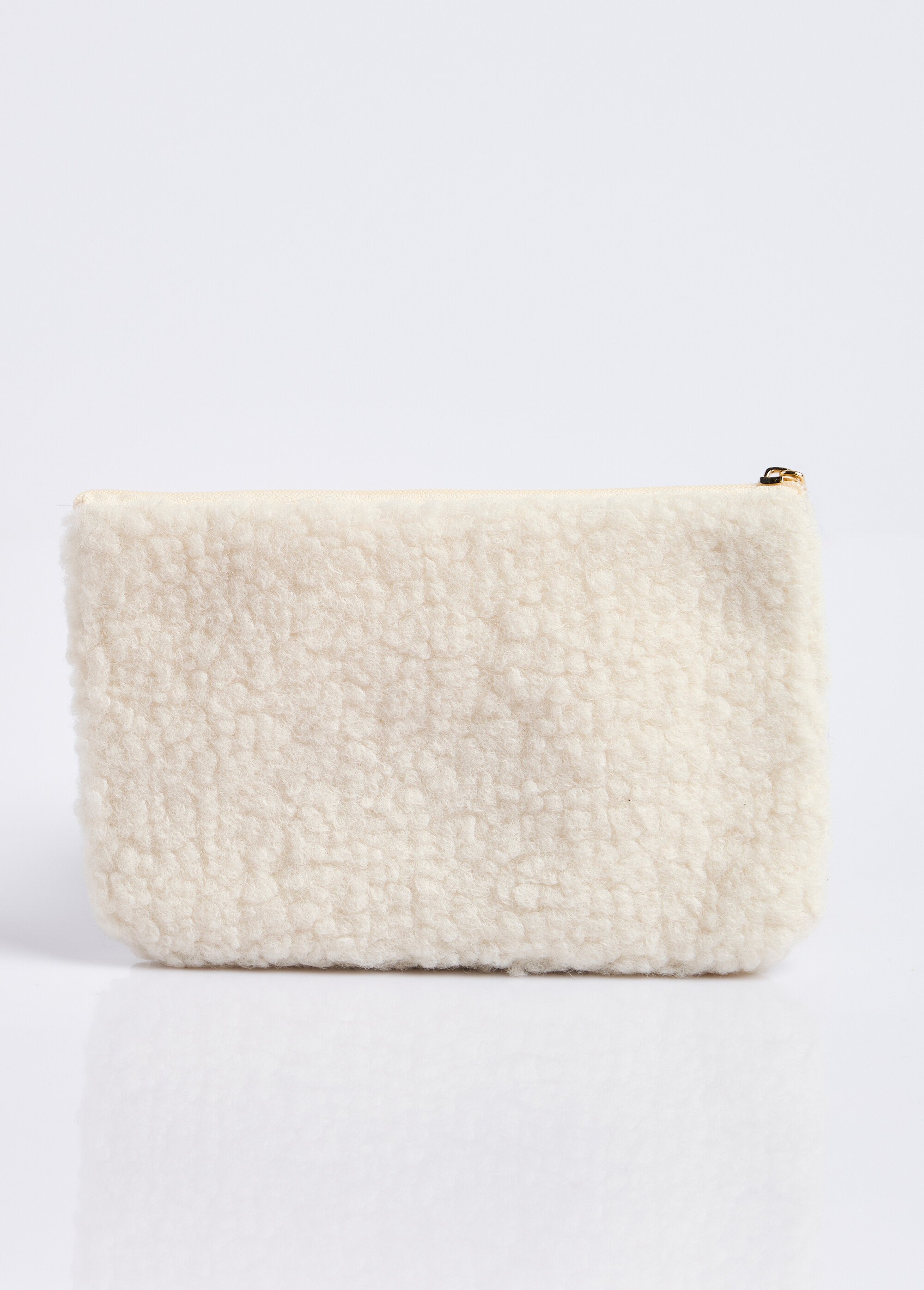 Porte monnaie fourrure, Bisou câlin Femme Beige MILLMPOCHETTE1 DO1