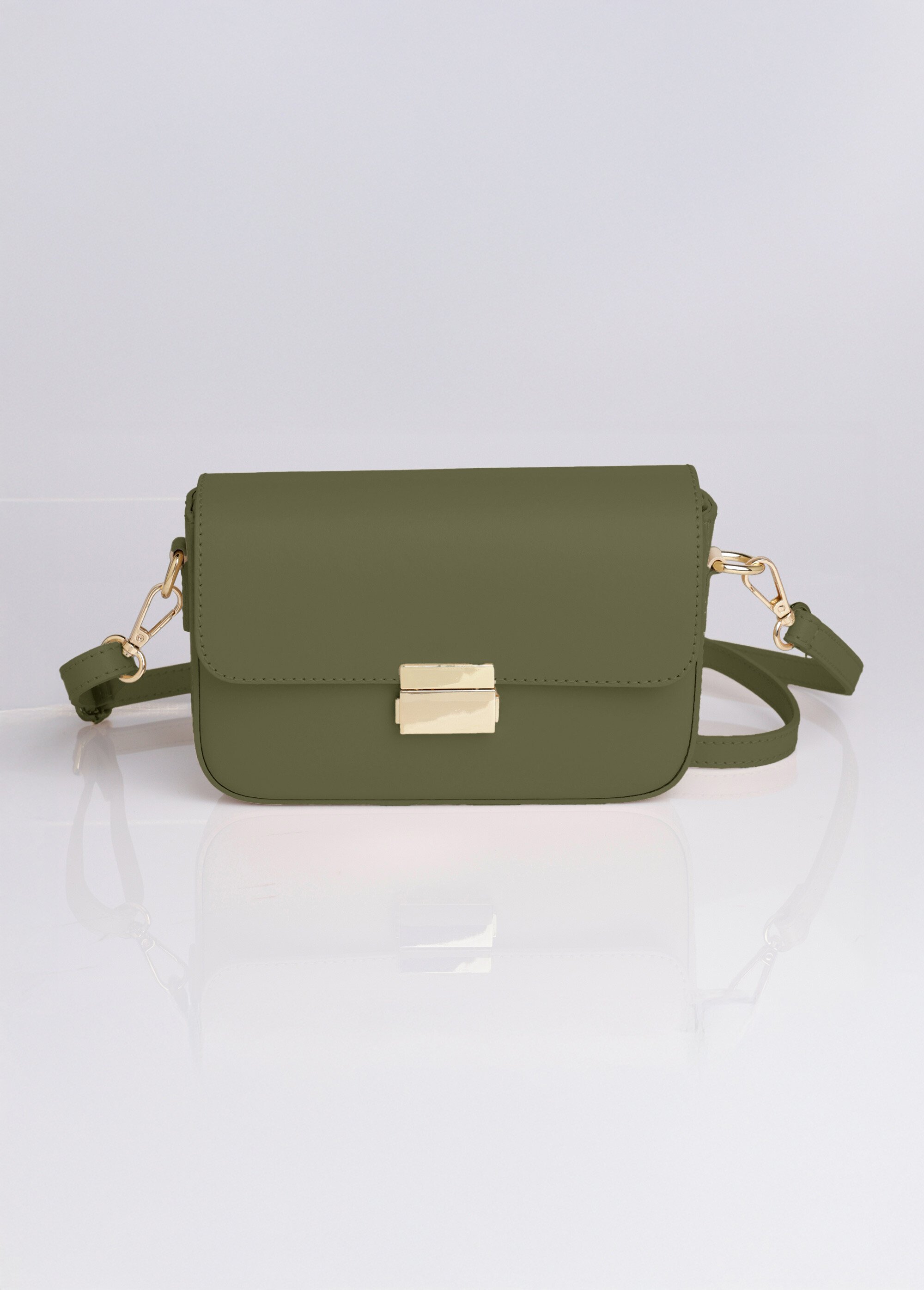Sac besace en cuir Femme Vert UMEUR FA1