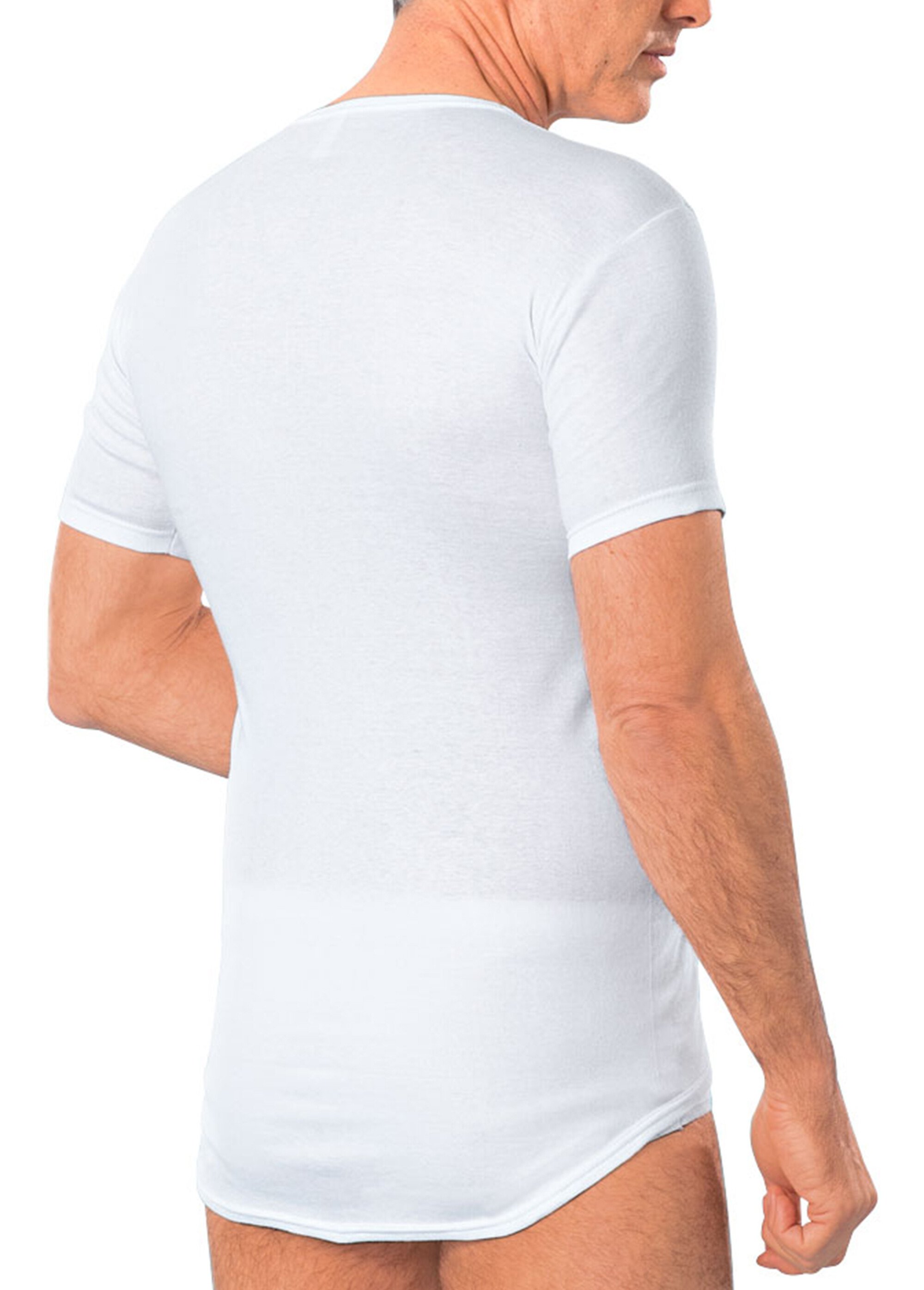 T-shirt col rond dos couvrant - lot de 2 Homme Blanc INFANTE FA1