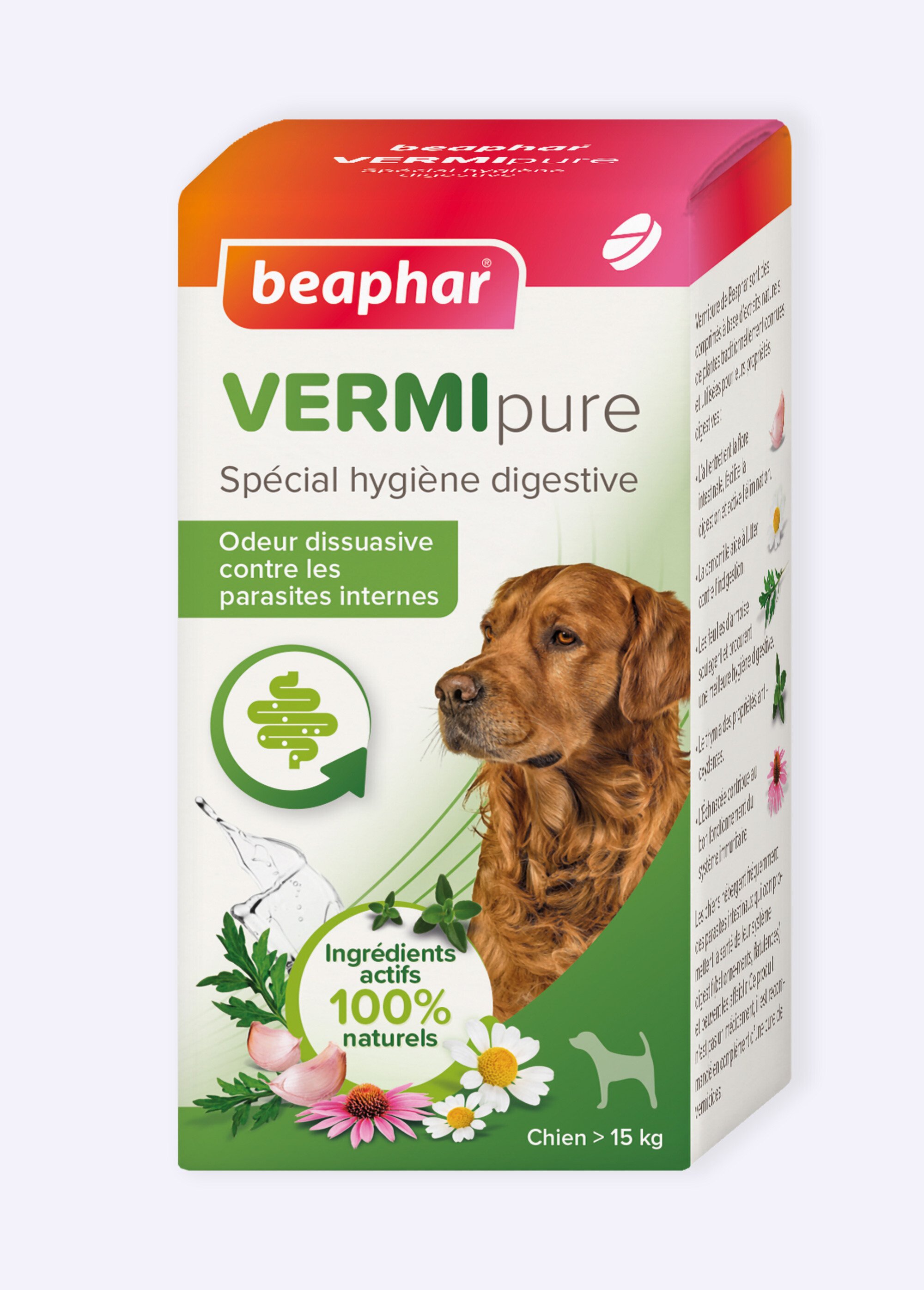 Vermifuge comprimés, pour chien >15kg BLANC BEA-15700 FA1
