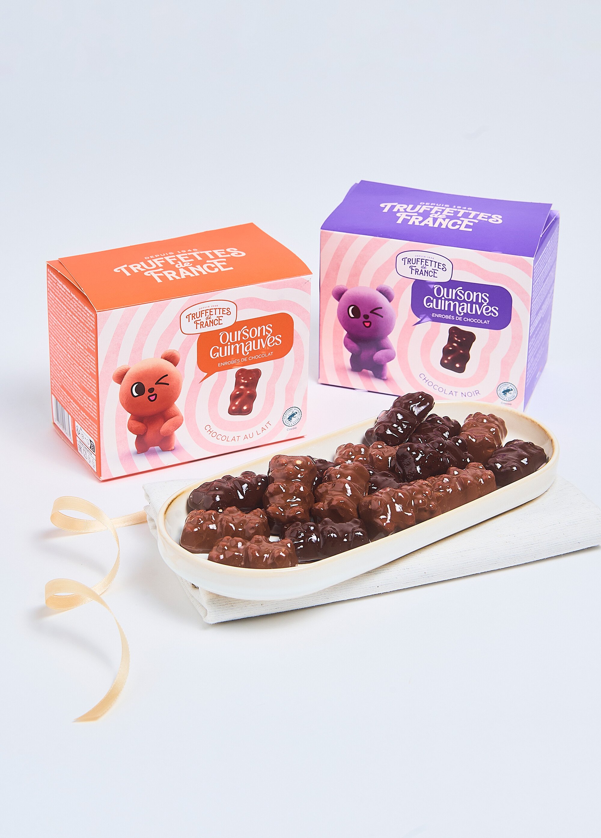 Ballotin oursons guimauve au chocolat