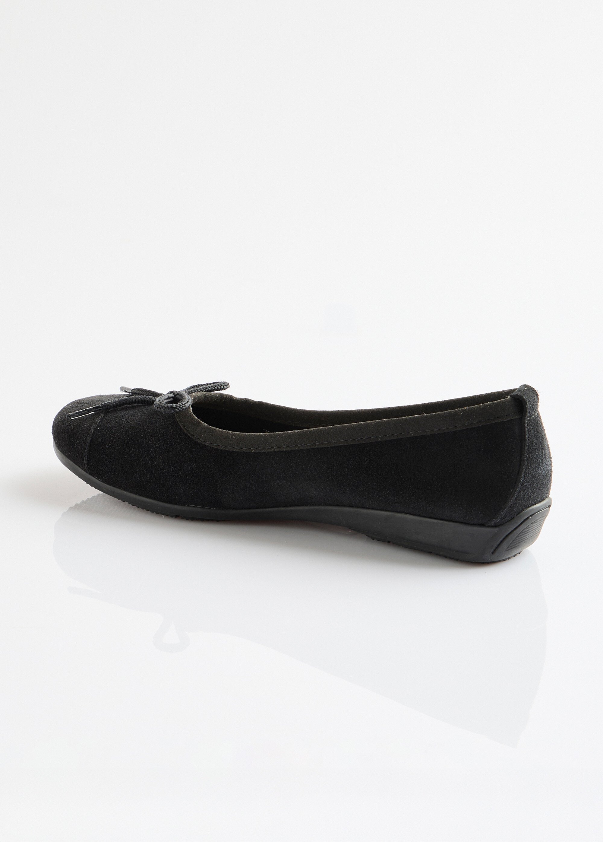 Ballerines souples largeur confort cuir velouté