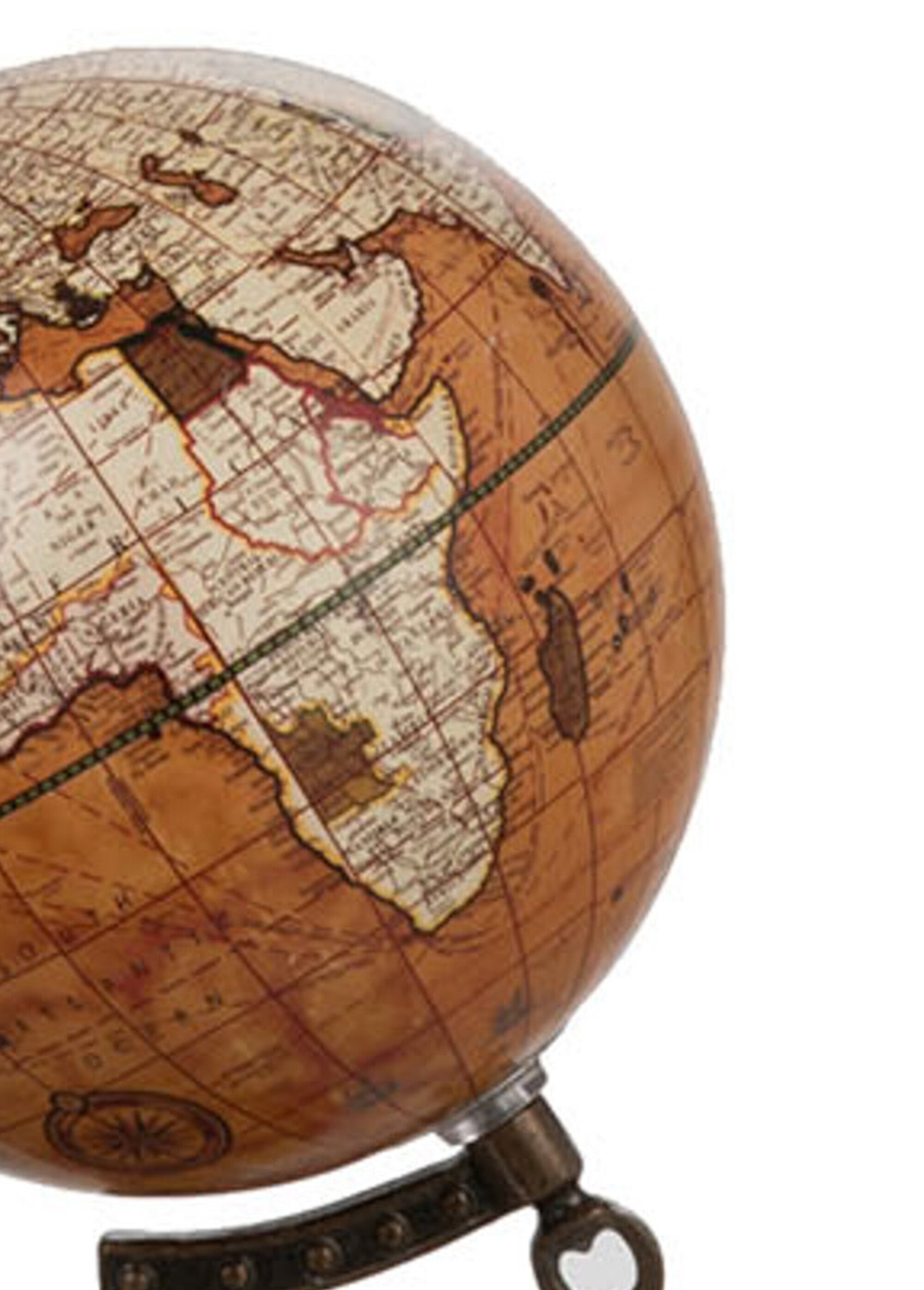 Globe terrestre decoratif sur pied