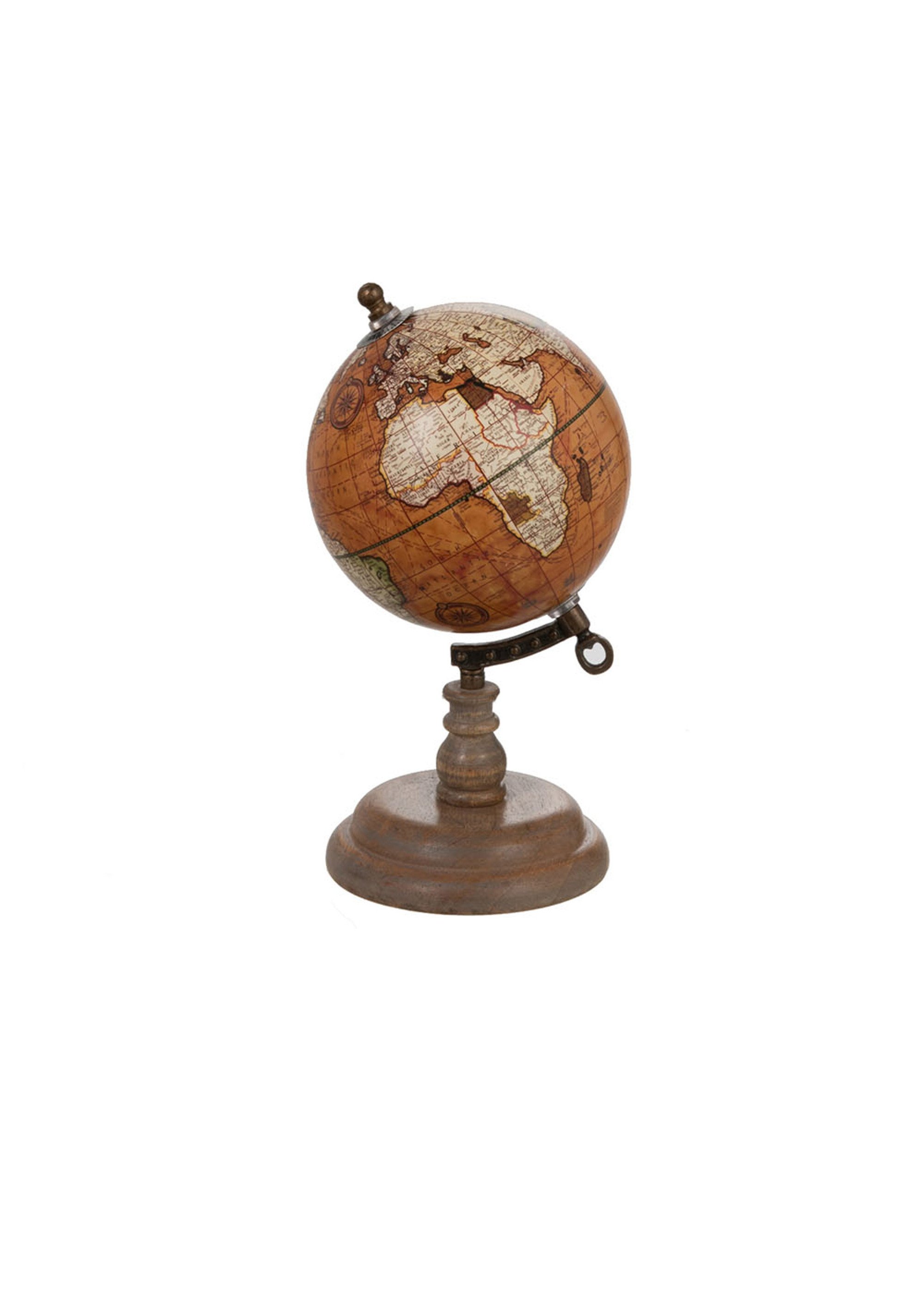 Globe terrestre decoratif sur pied