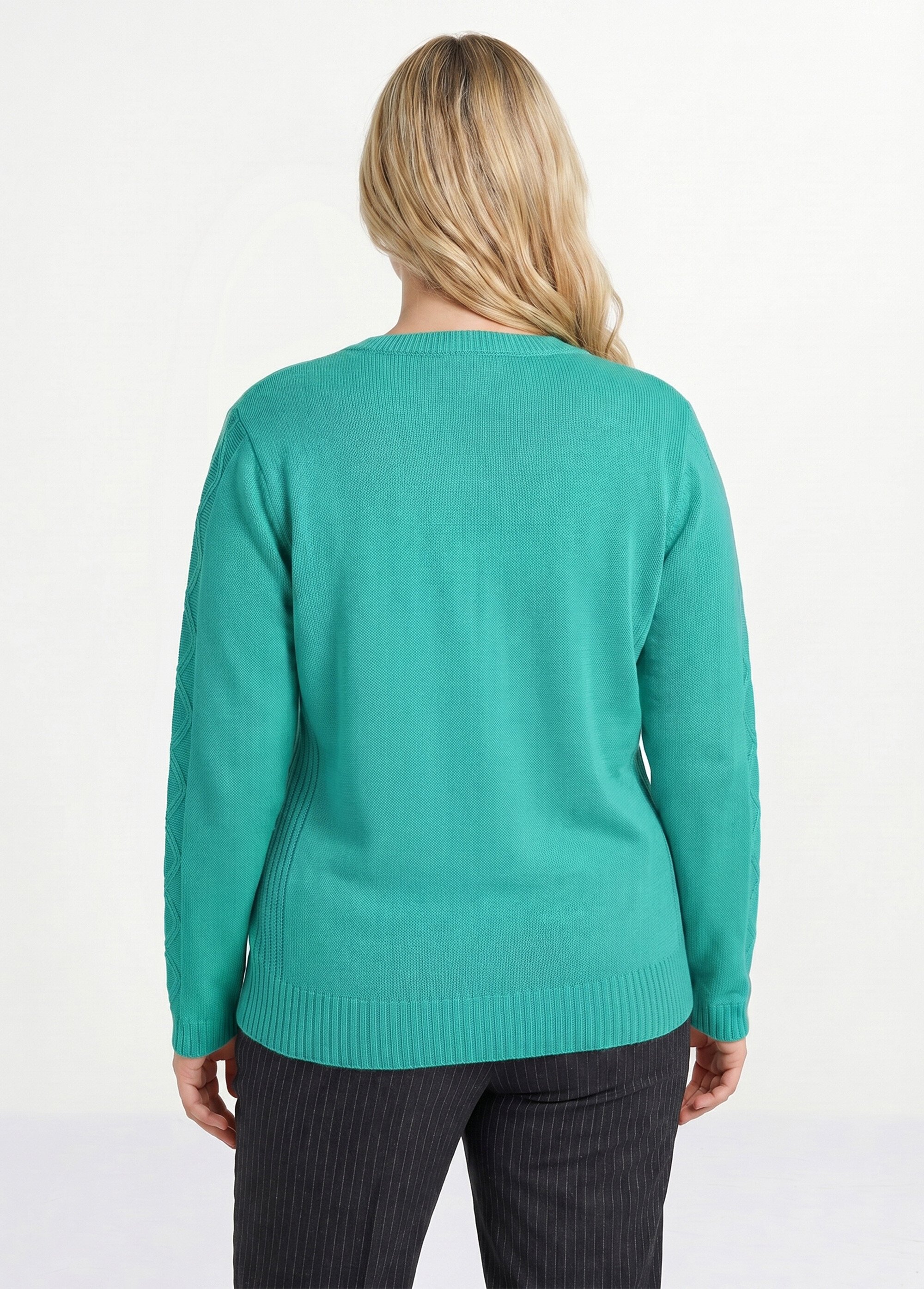 Gilet zippé uni mi-long maille épaisse