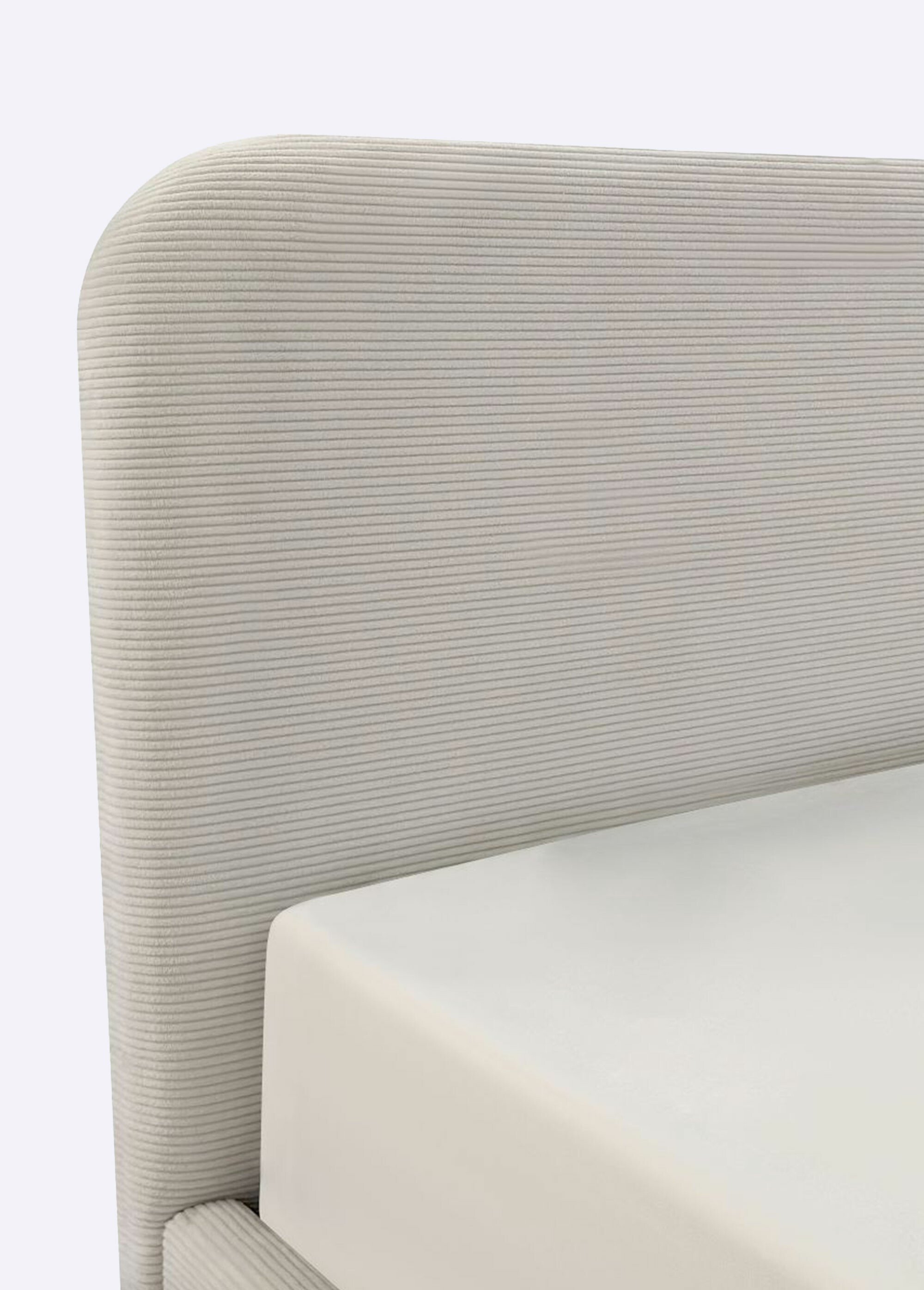 LIVY Lit coffre sommier + tête velours