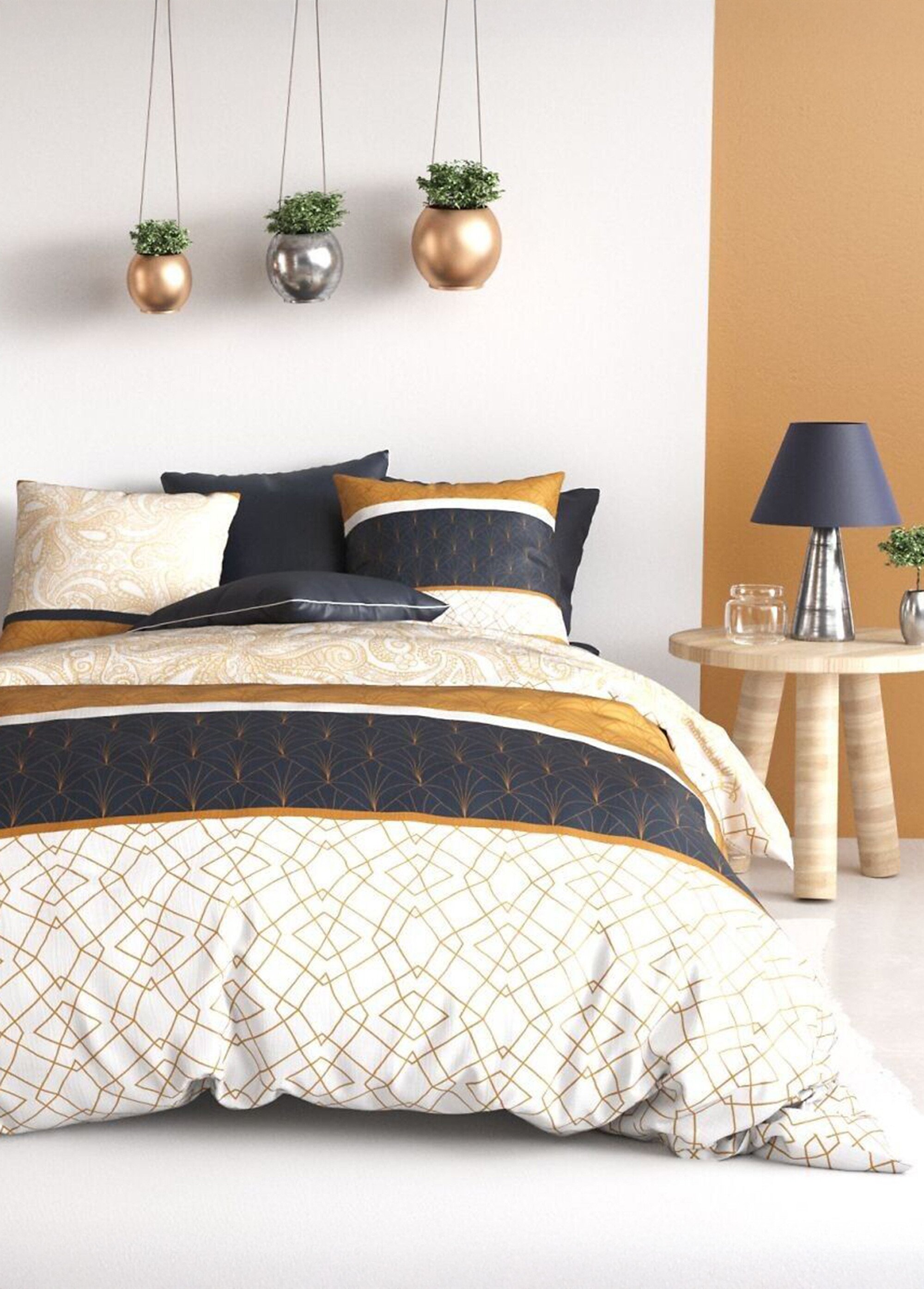 Parure de lit couette 2 pers, Felora Blanc OO-130208 FA1